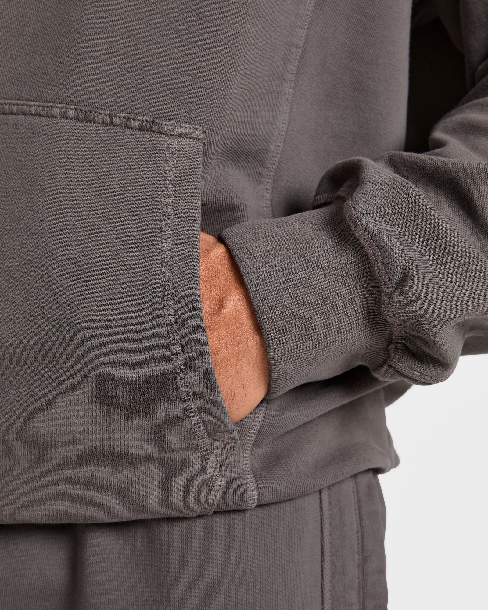 Lift Club Distressed Hoodie - Charcoal