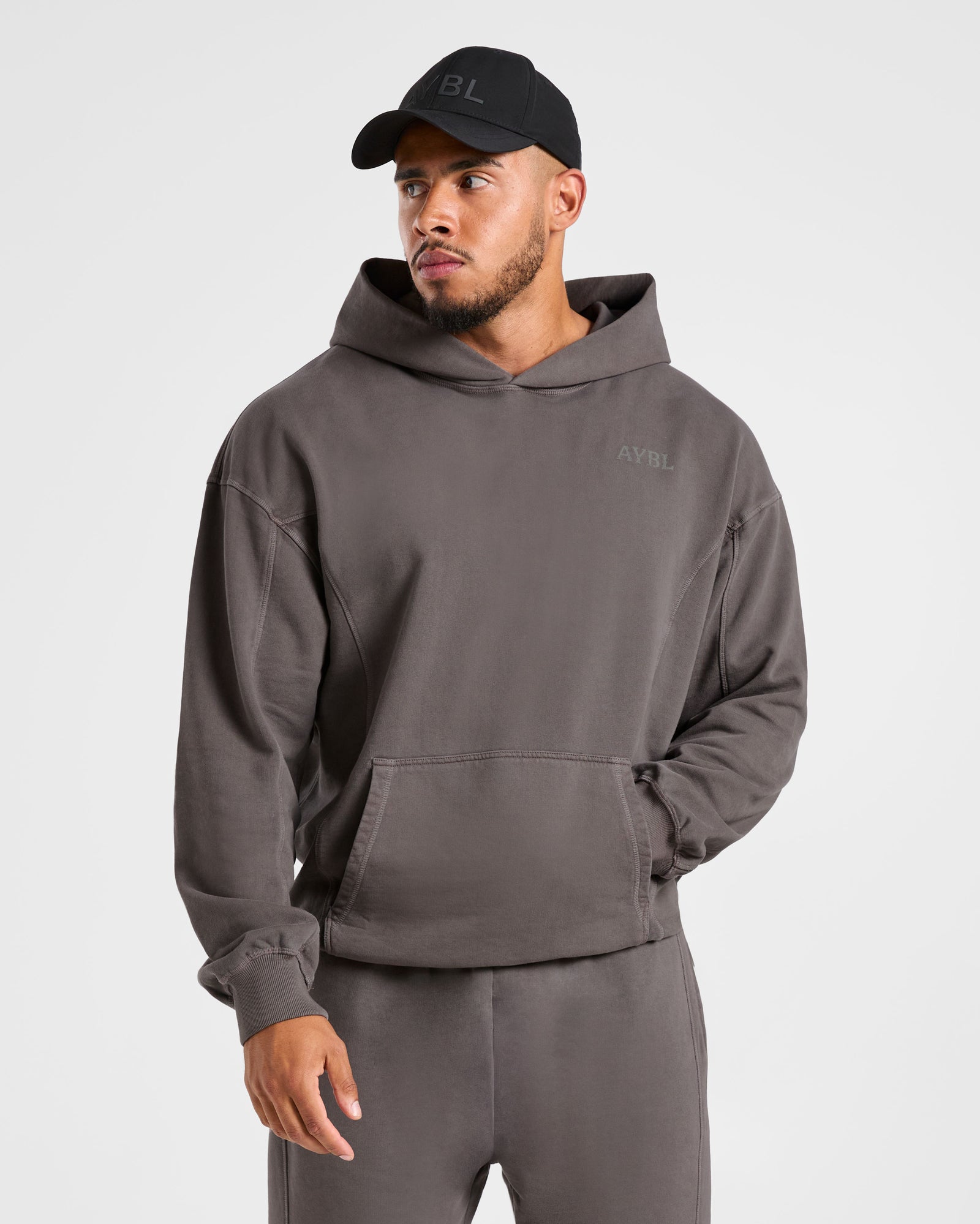 Lift Club Distressed Hoodie - Charcoal