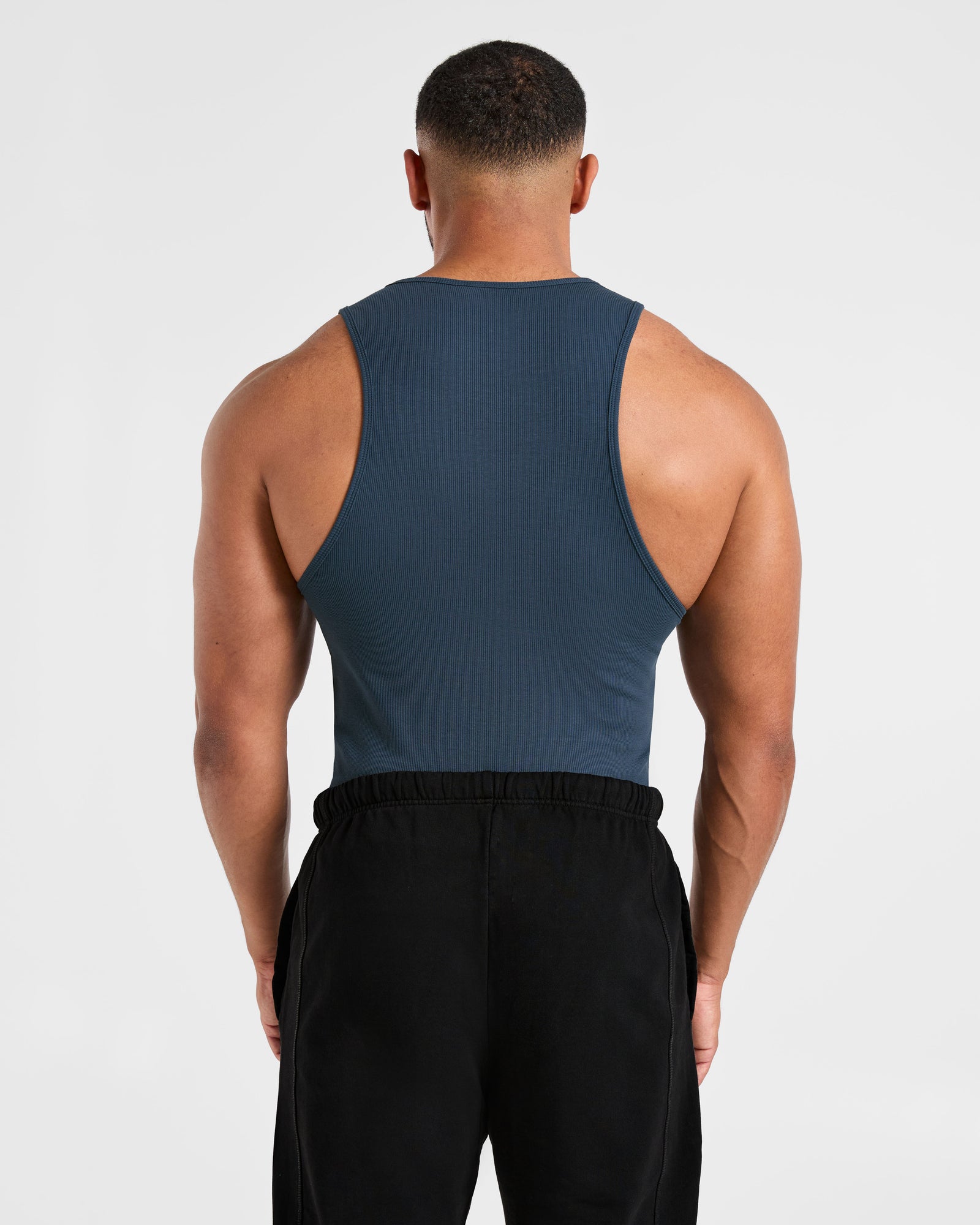 Muscle Ribbed Tank - Washed Navy
