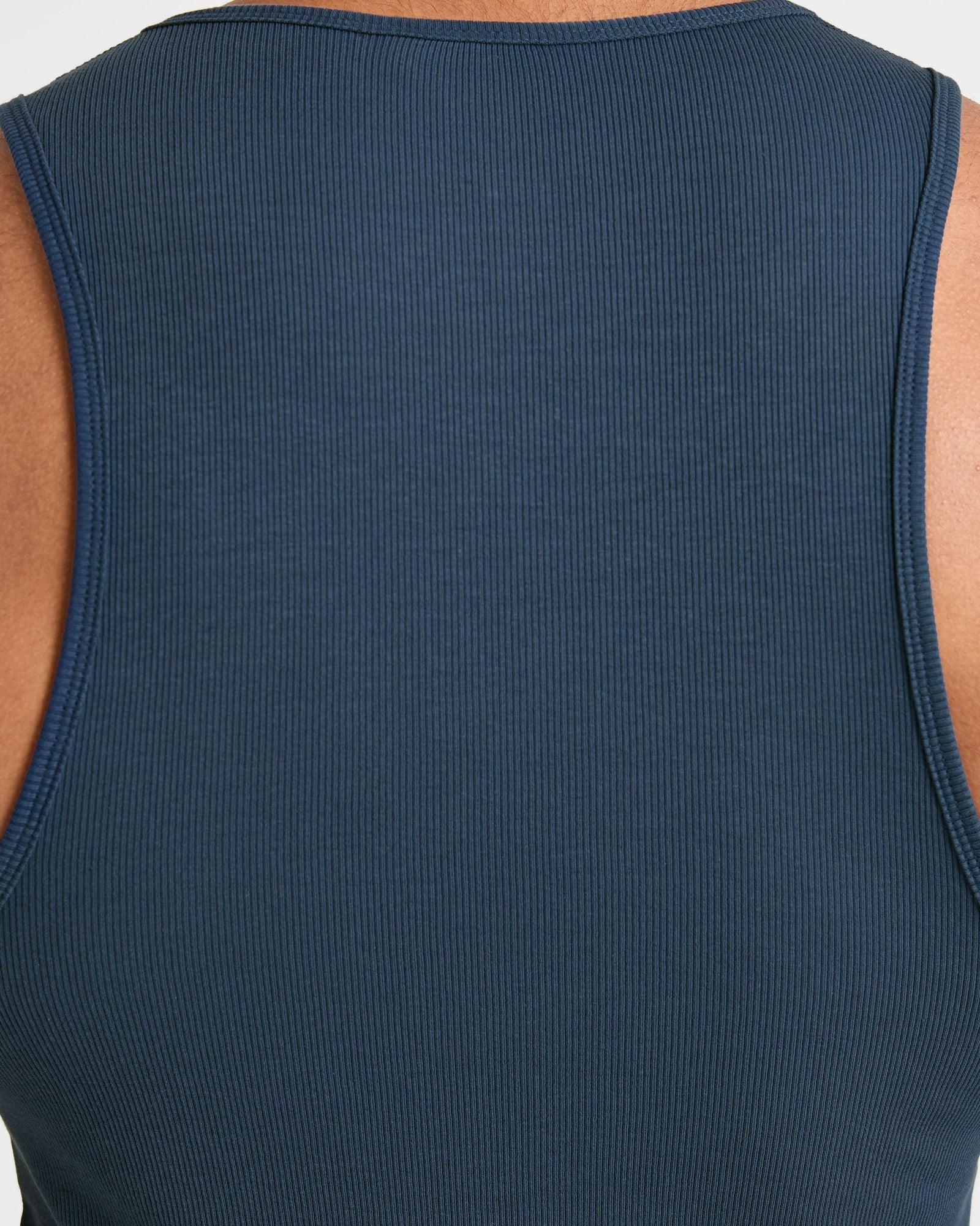 Muscle Ribbed Tank - Washed Navy