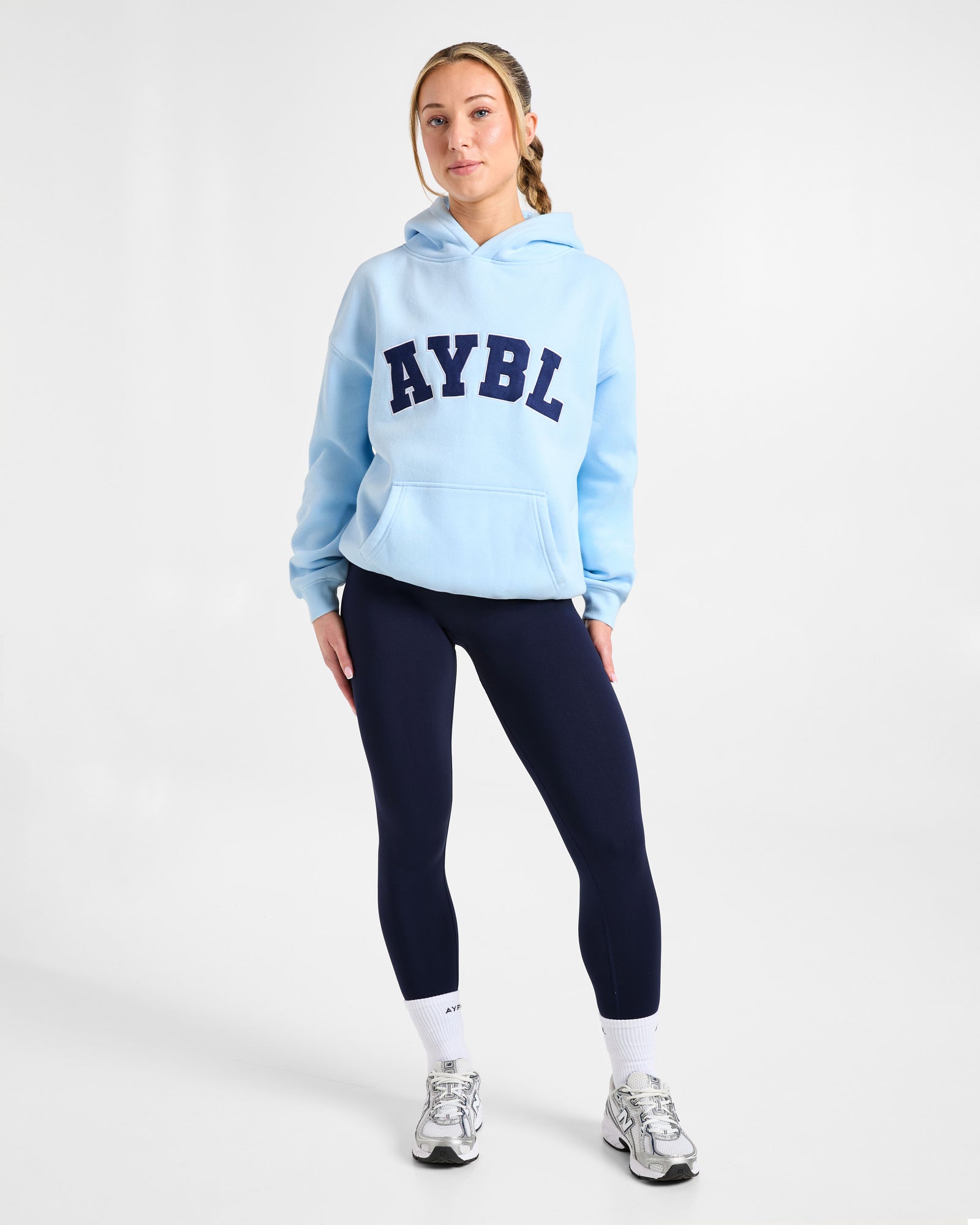 JD Varsity 2.0 Oversized Hoodie - Pastel Blue (Copy)