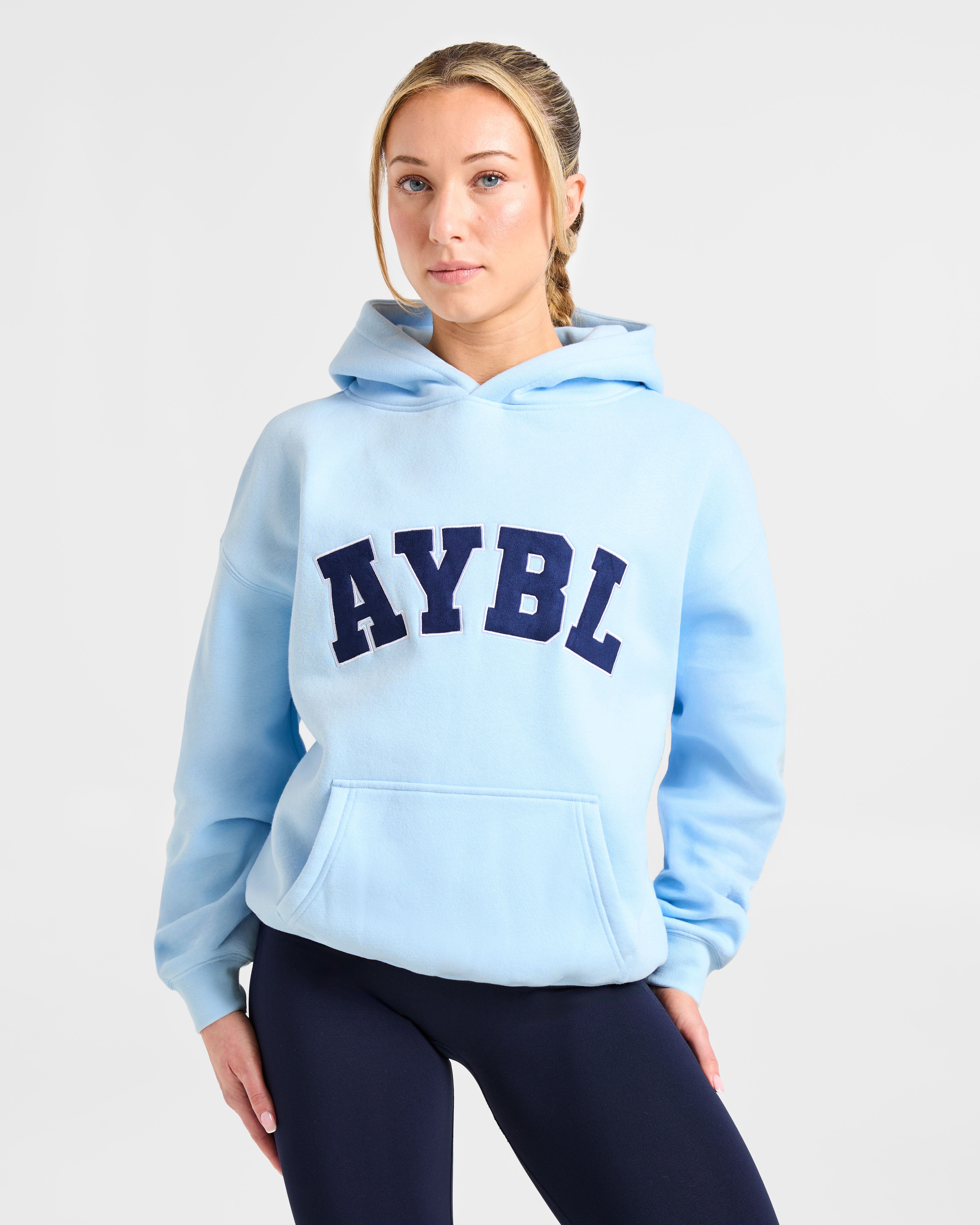 JD Varsity 2.0 Oversized Hoodie - Pastel Blue (Copy)