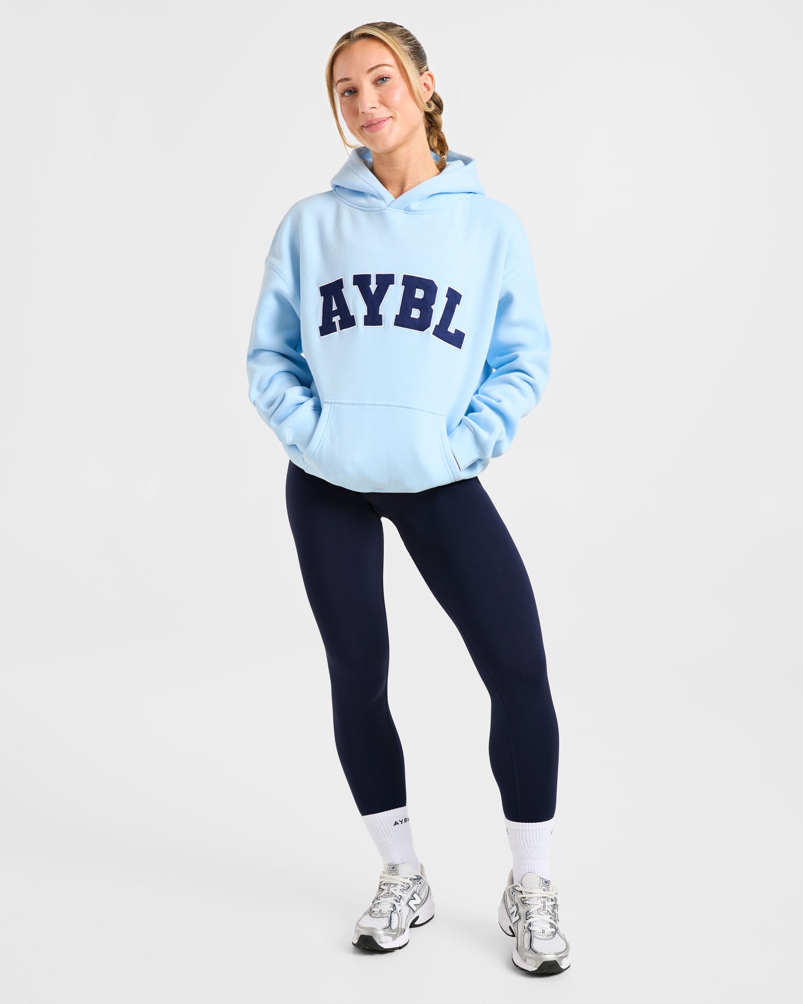 JD Varsity 2.0 Oversized Hoodie - Pastel Blue (Copy)