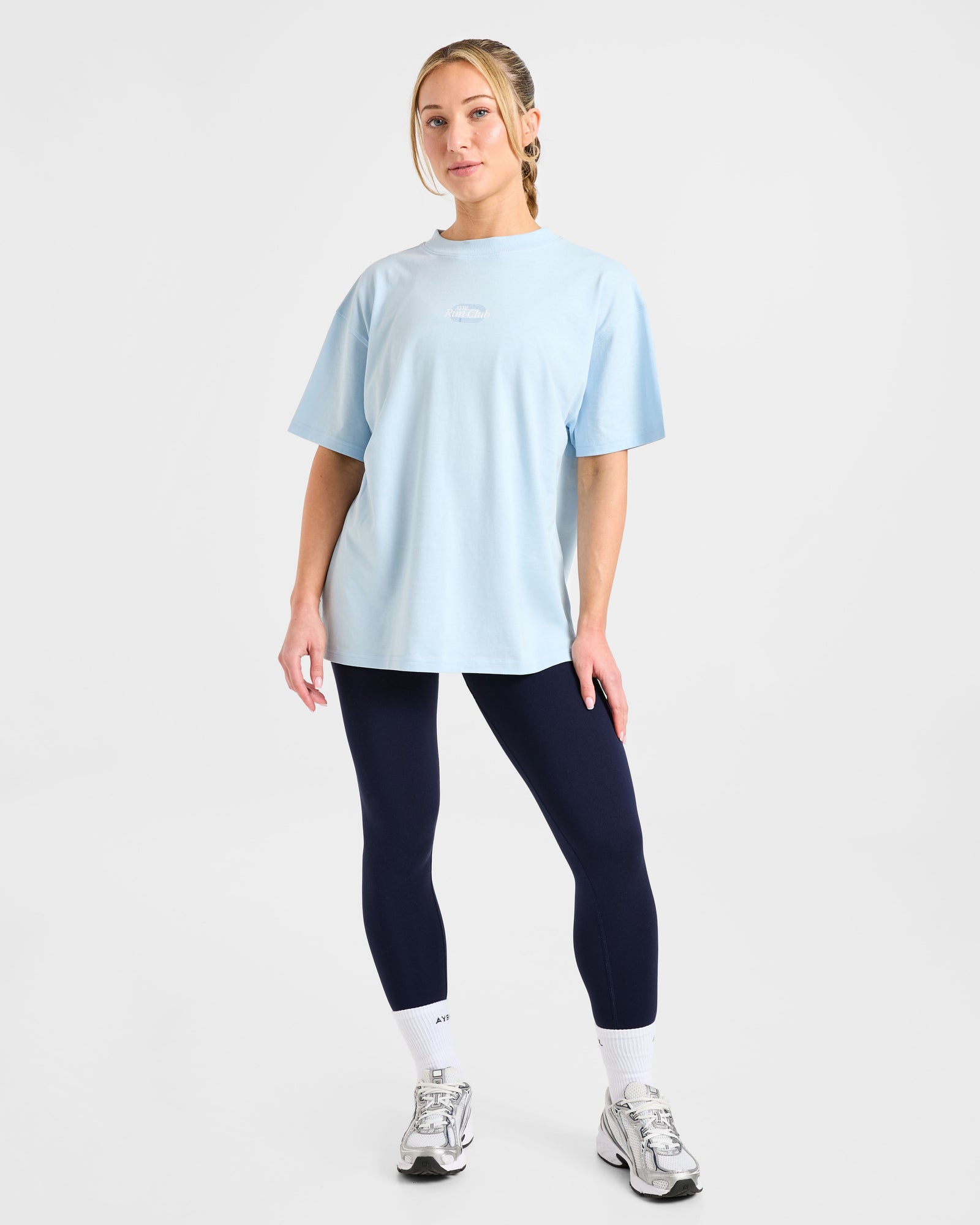 Run Club Oversized T Shirt - Blue