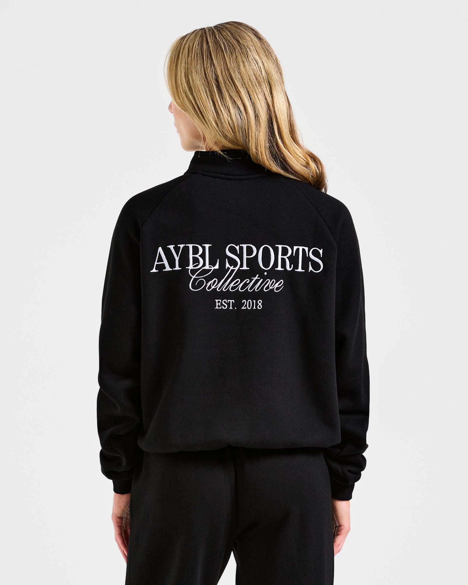 Sports Collective Oversized 1/4 Zip Pullover - Black