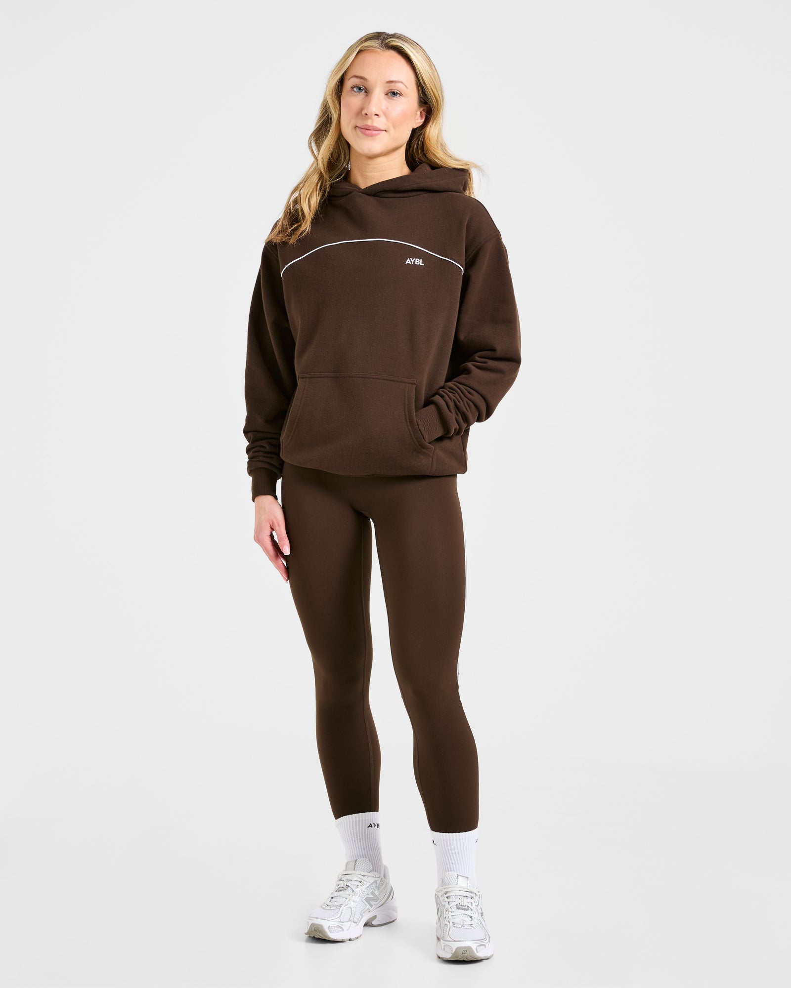 JD Form Oversized Hoodie - Coffee Brown