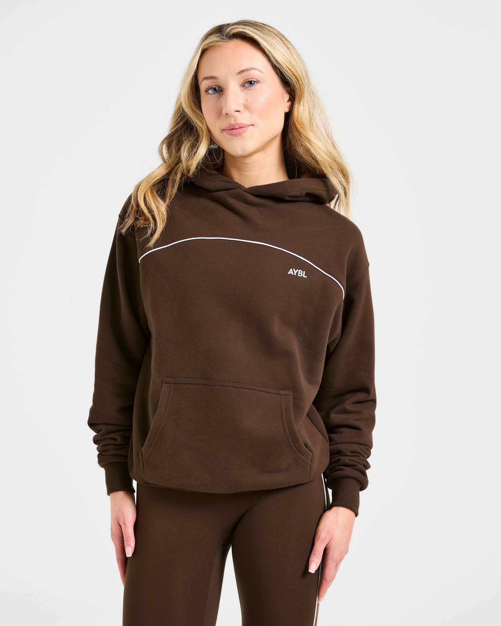JD Form Oversized Hoodie - Coffee Brown