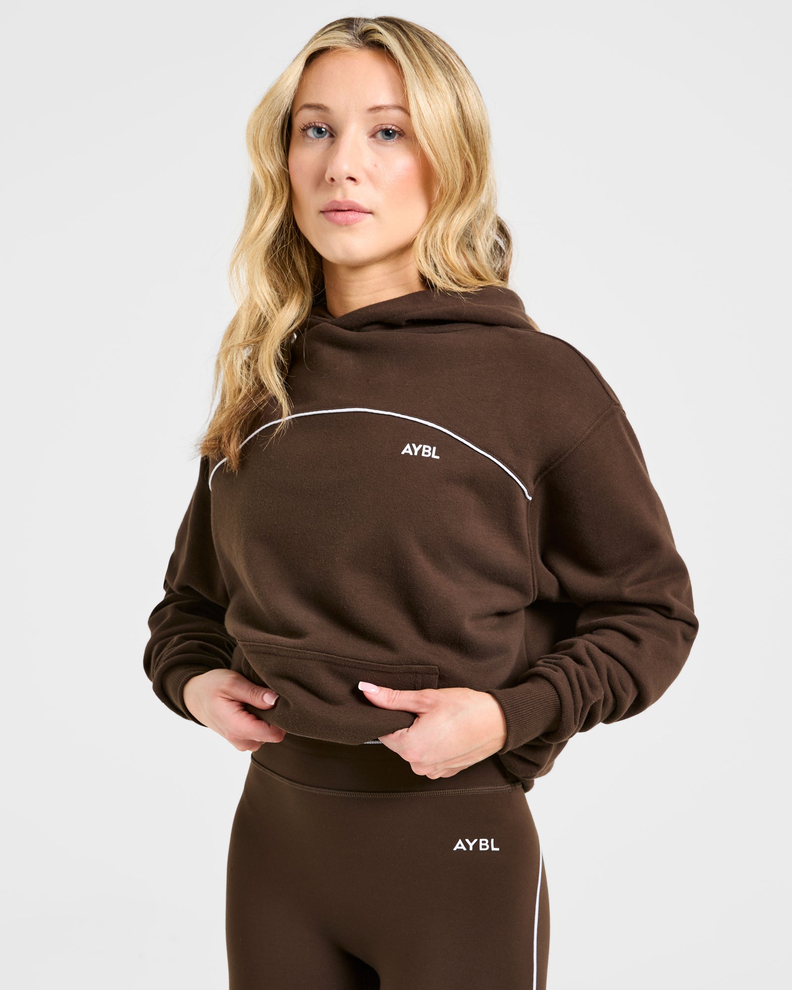 JD Form Oversized Hoodie - Coffee Brown