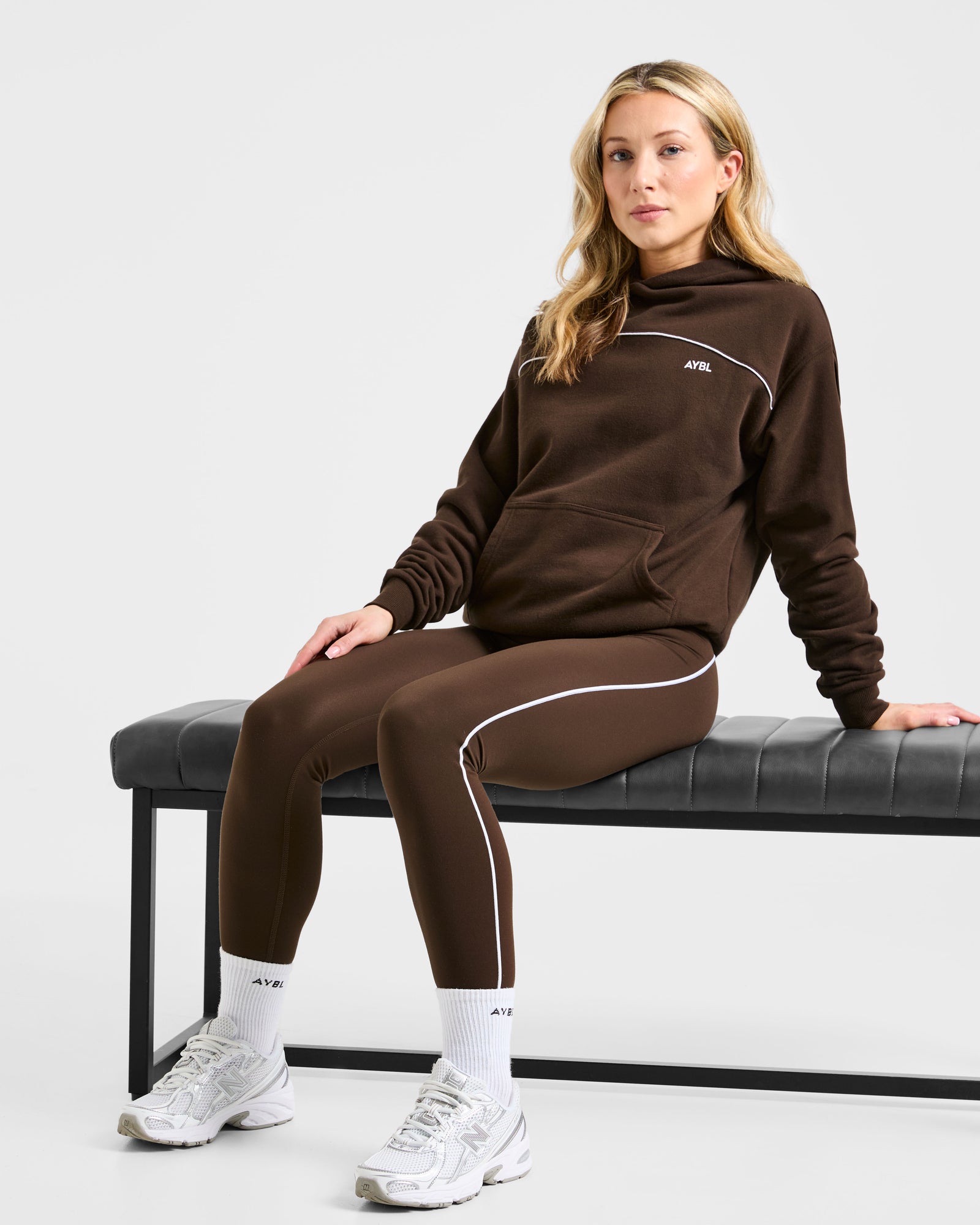 JD Form Oversized Hoodie - Coffee Brown