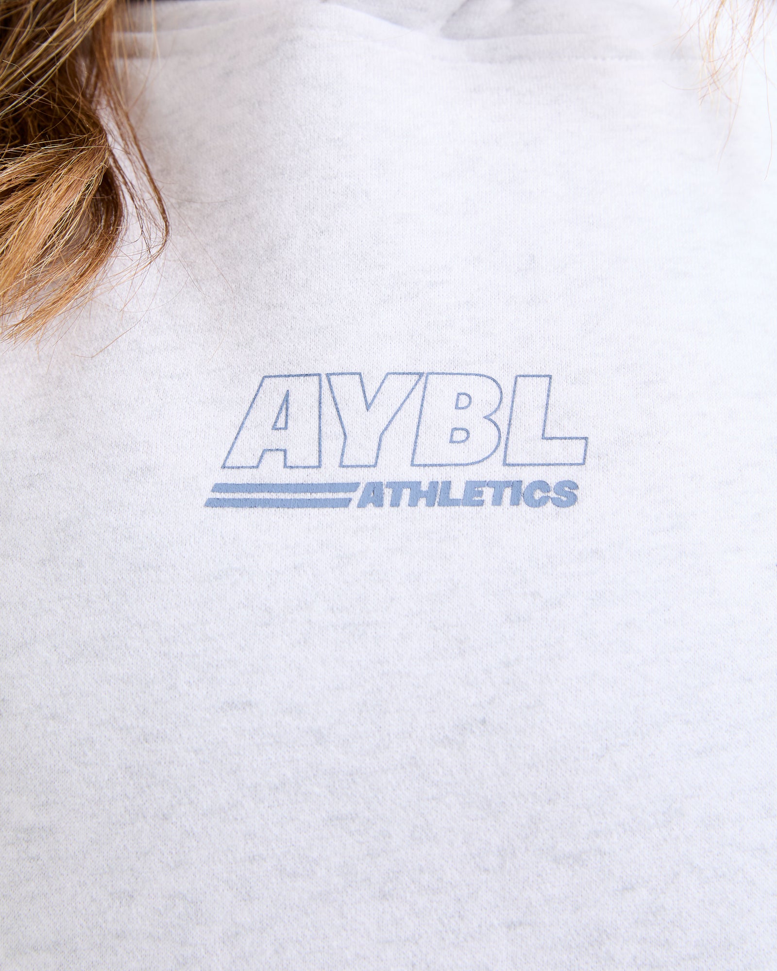 JD Athletics Track Oversized Hoodie - Heather Grey/Slate Blue (Copy)