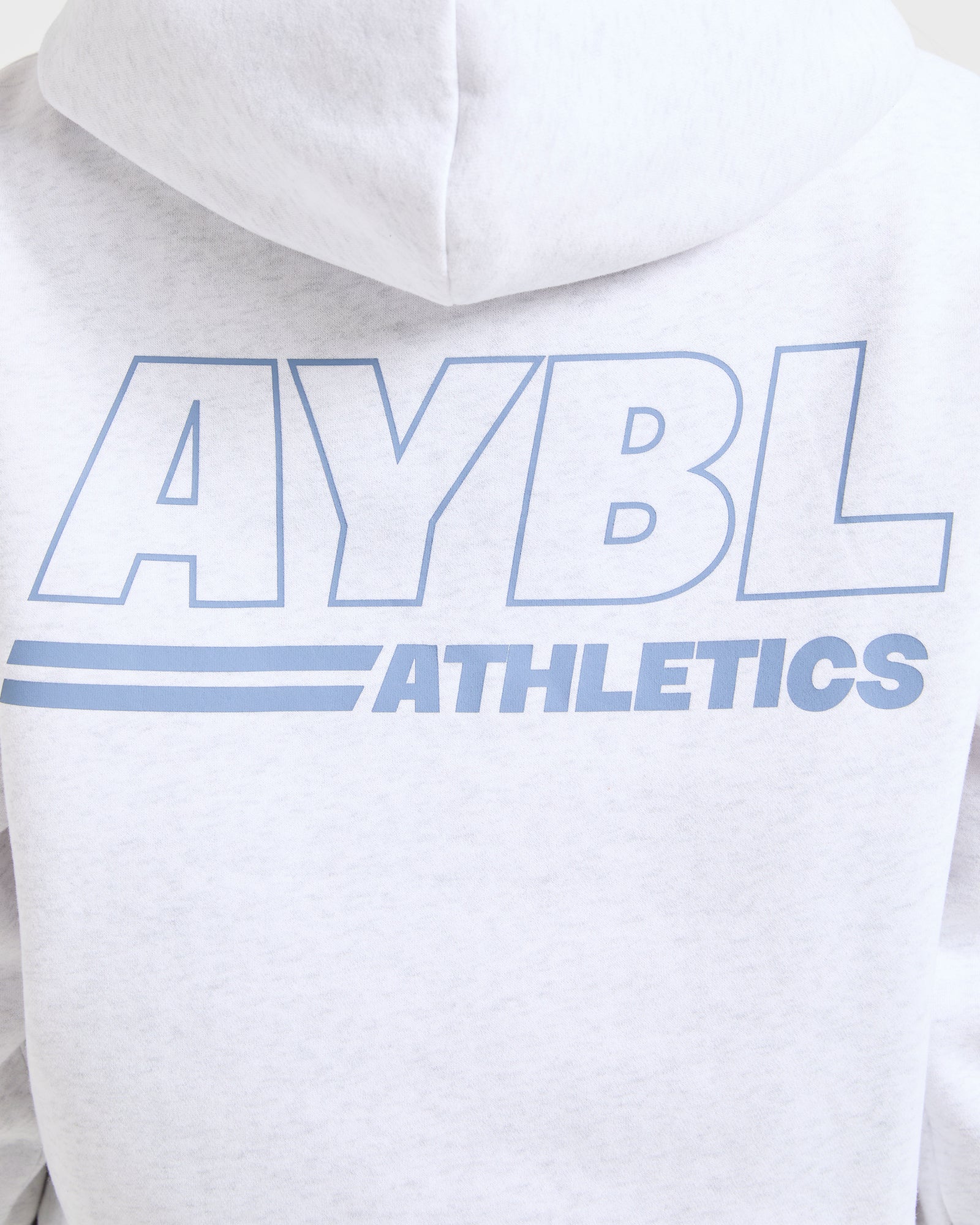 JD Athletics Track Oversized Hoodie - Heather Grey/Slate Blue (Copy)