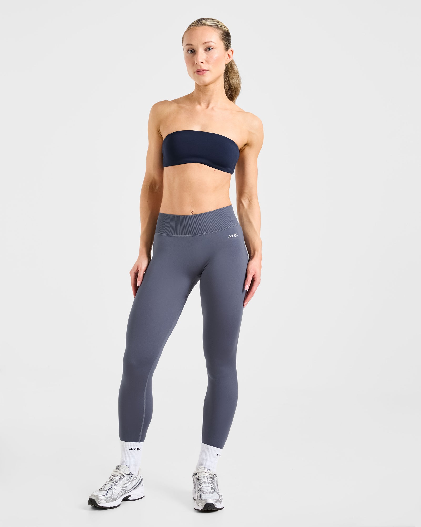 Essential Bandeau Sports Bra - Navy