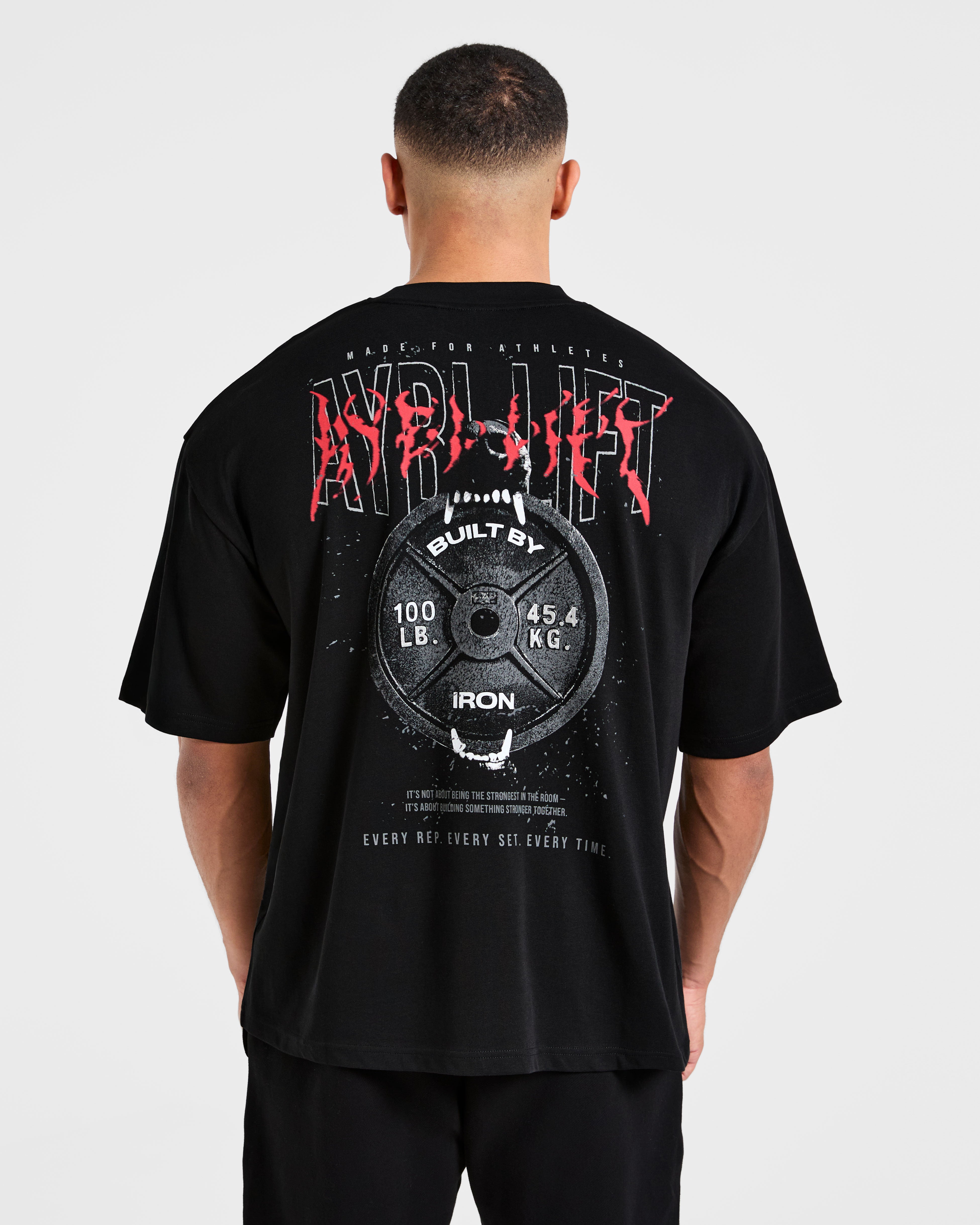 Doberman Strength Oversized T Shirt - Black/Red