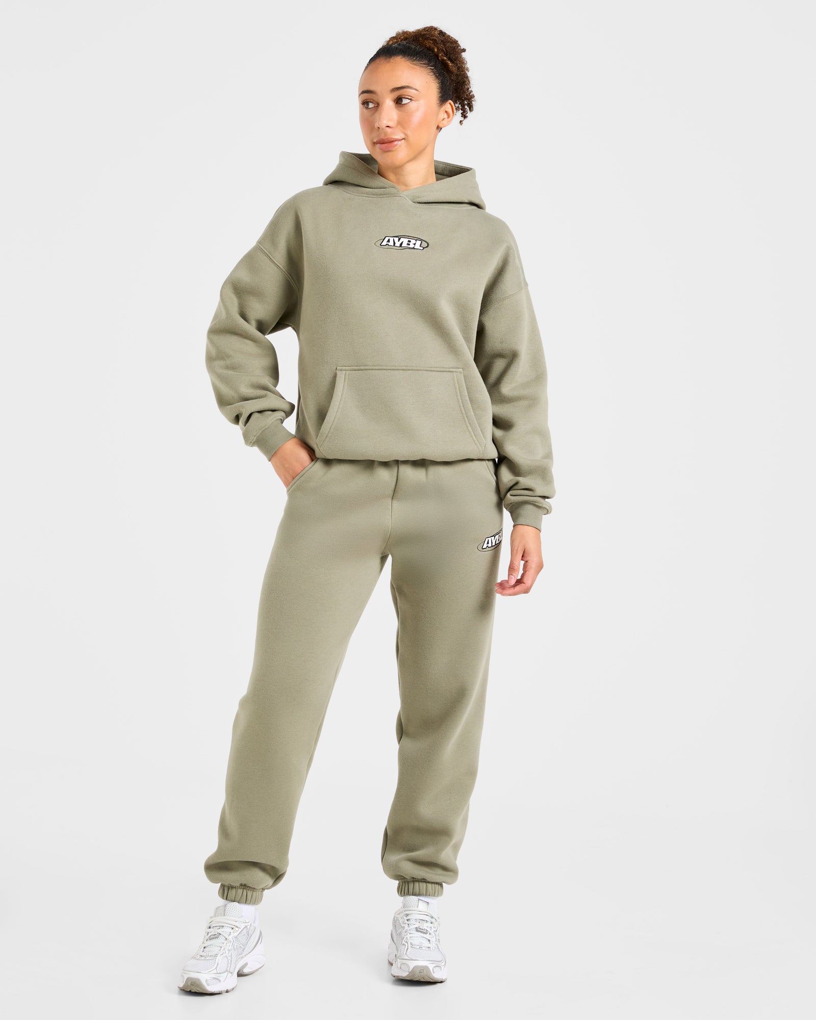 Sports Essentials Oversized Joggers - Muted Olive