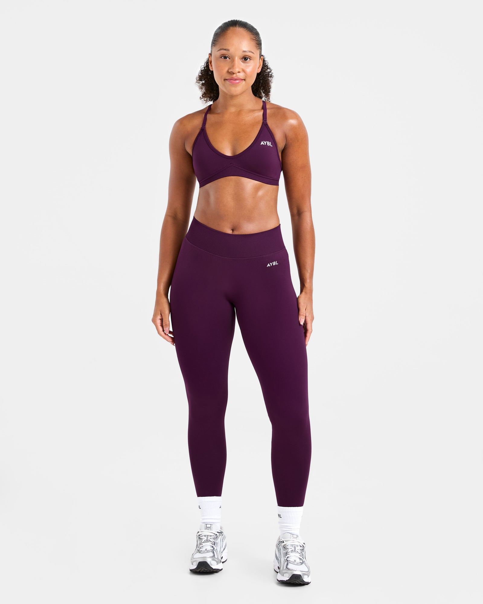 Adapt Seamless Strappy Sports Bra - Midnight Plum
