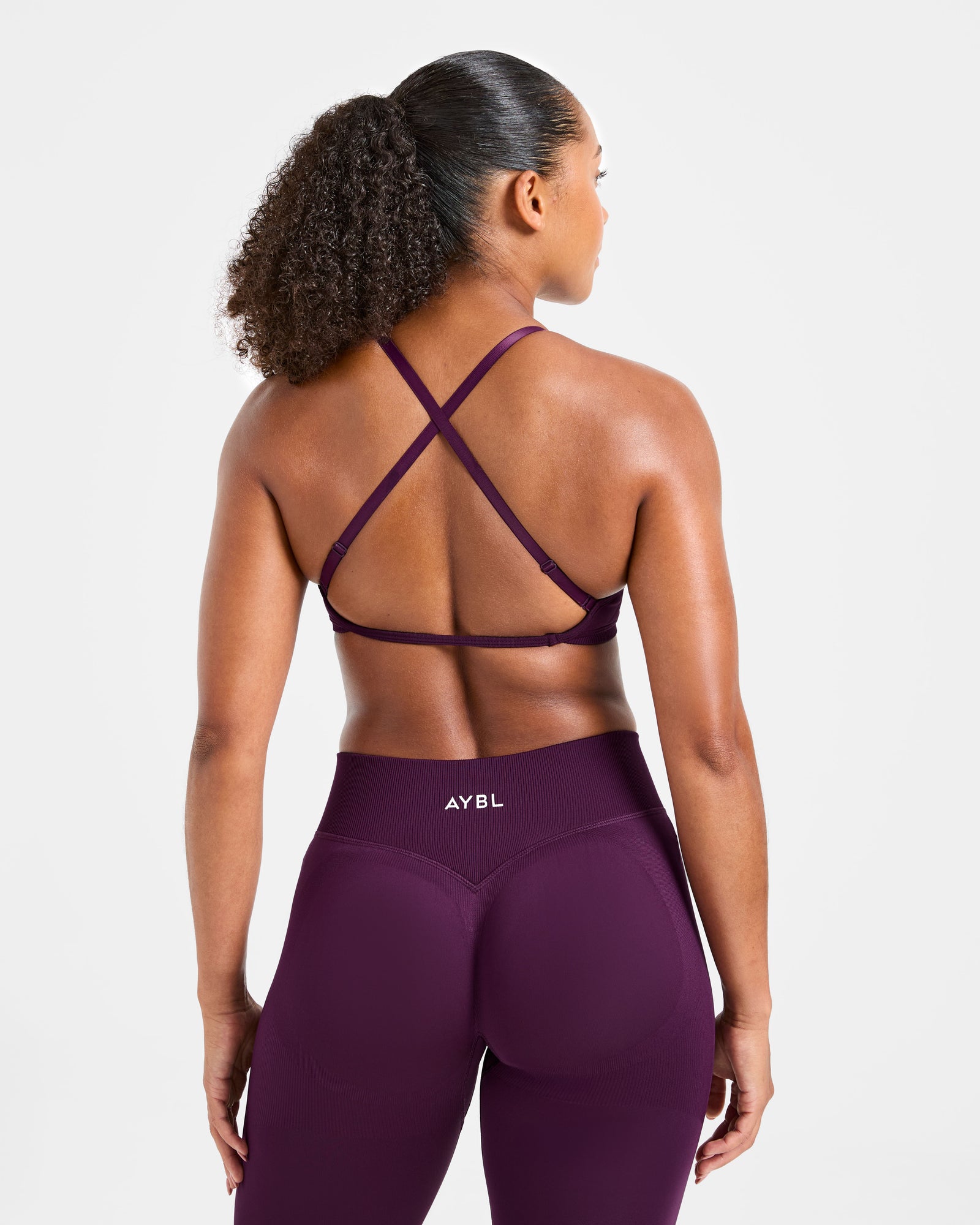 Adapt Seamless Strappy Sports Bra - Midnight Plum