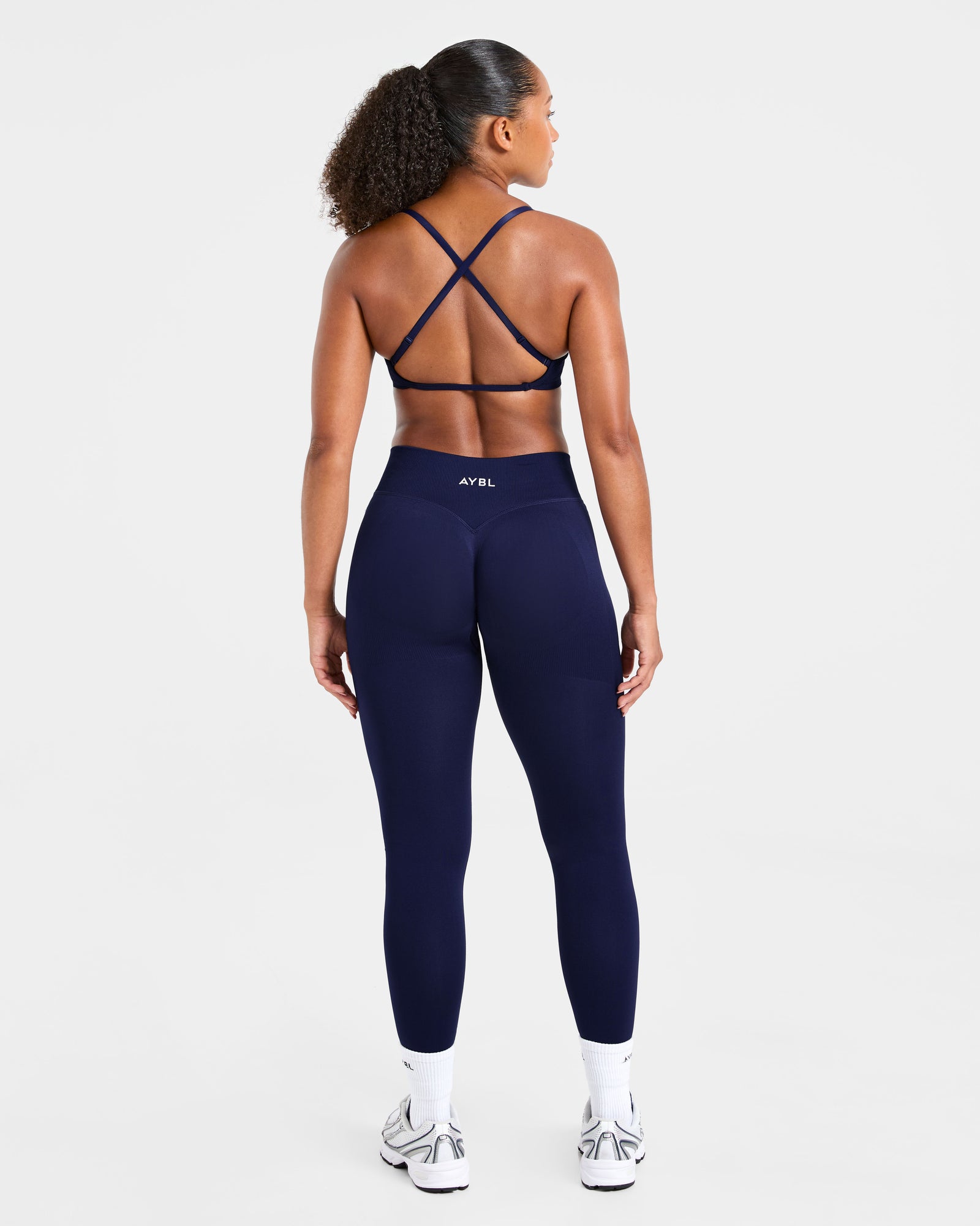 Adapt Seamless Strappy Sports Bra - Deep Navy