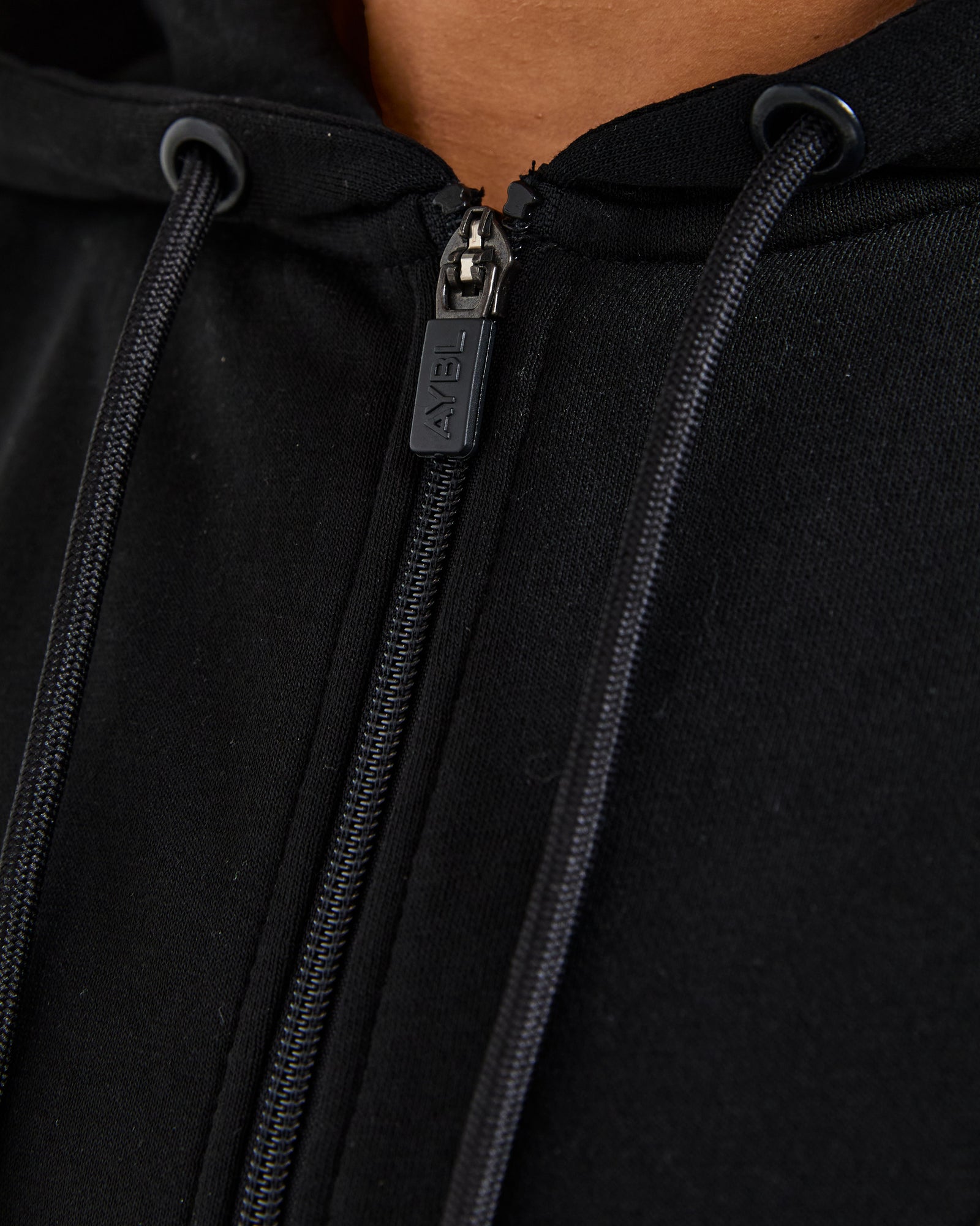 Lifestyle Oversized Zip Up Hoodie - Black