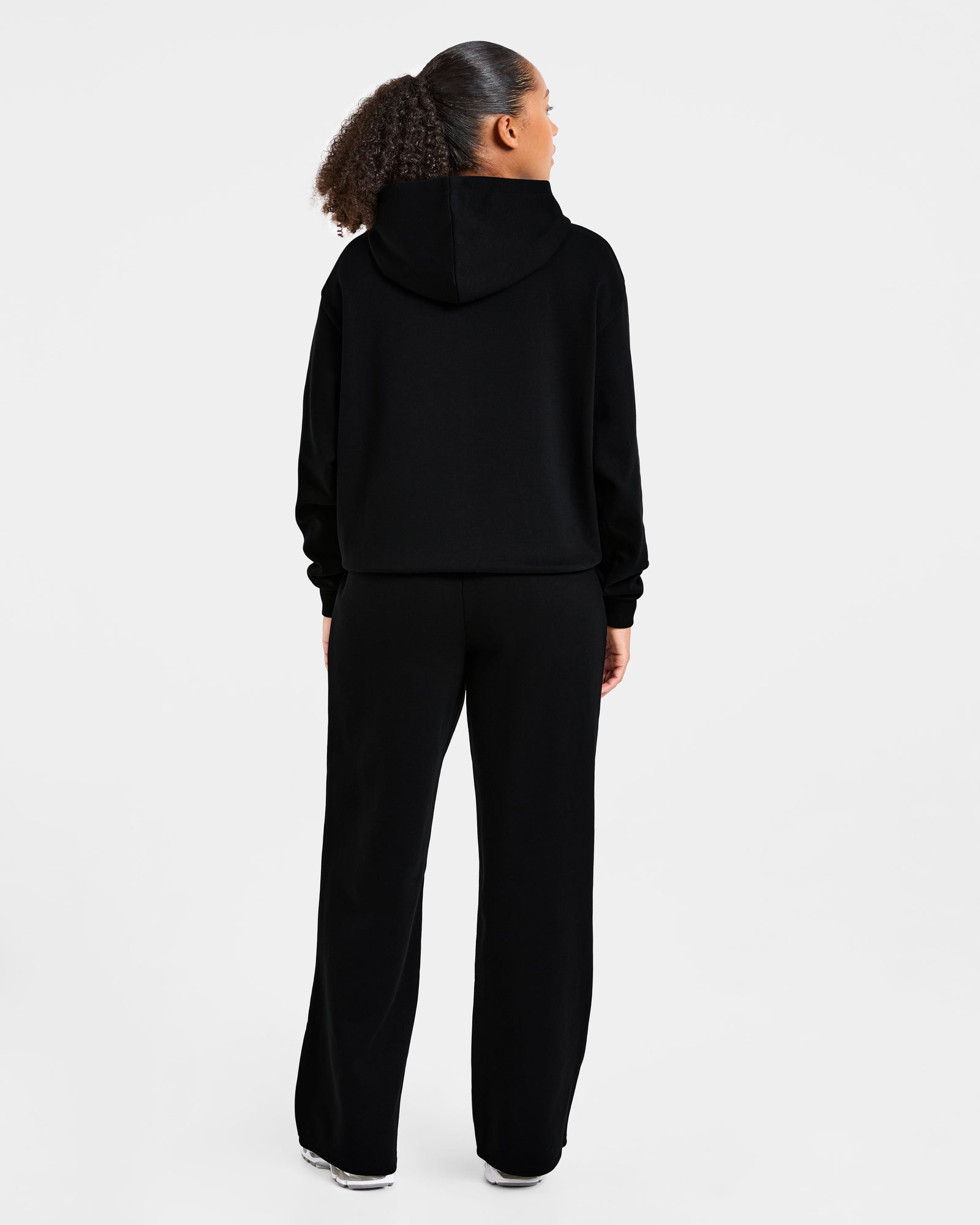 Lifestyle Oversized Straight Leg Joggers - Black