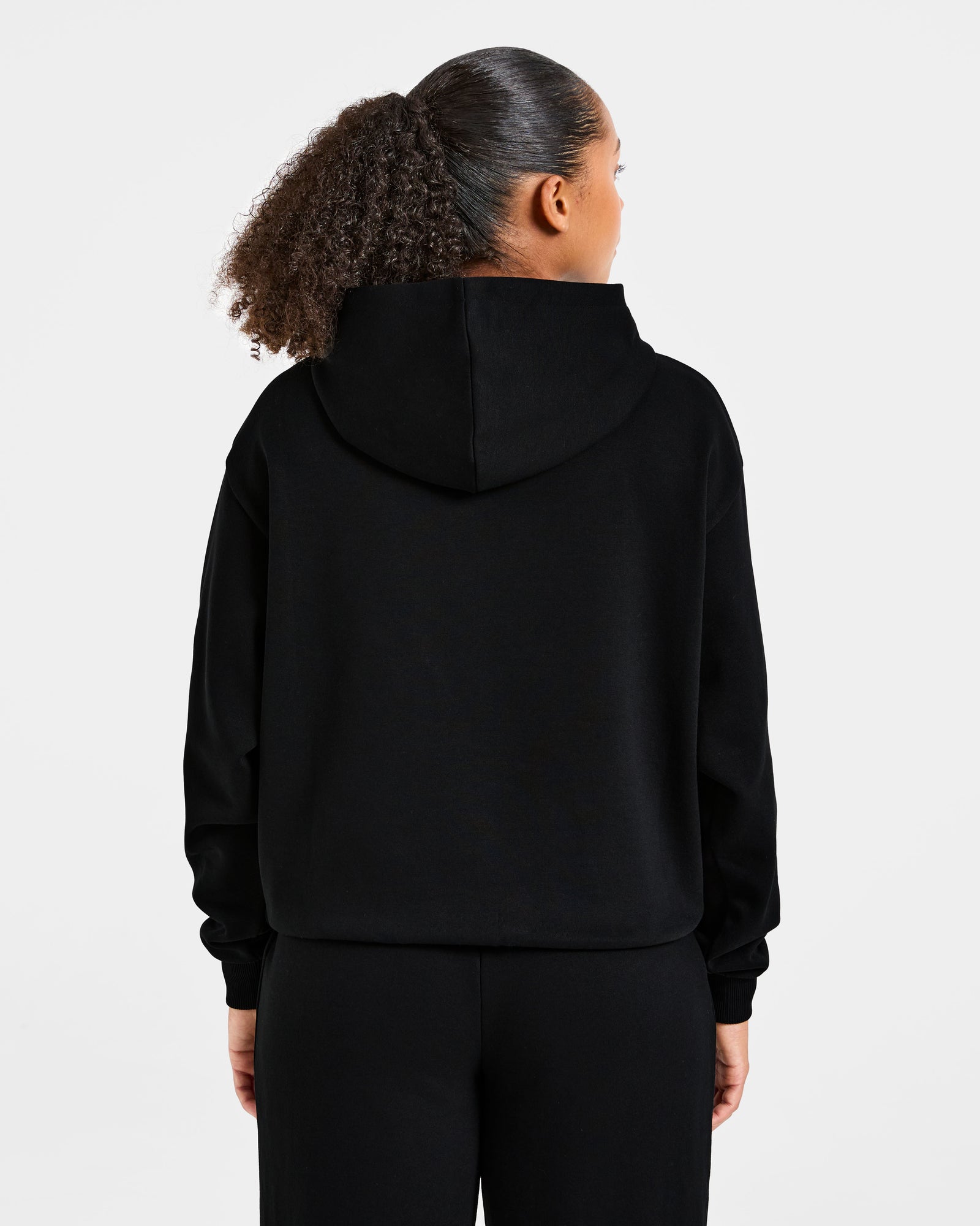 Lifestyle Oversized Hoodie - Black