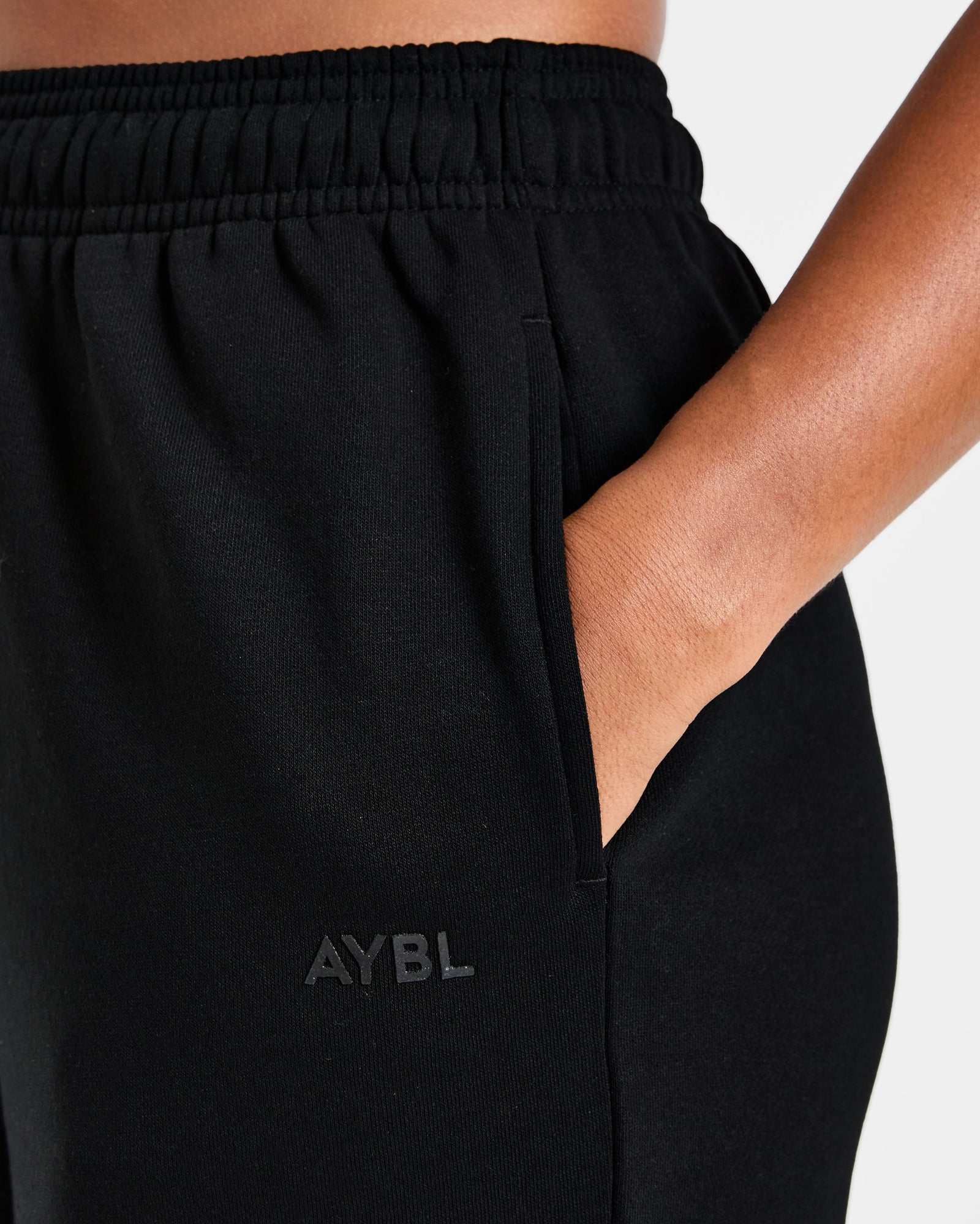 Lifestyle Oversized Straight Leg Joggers - Black
