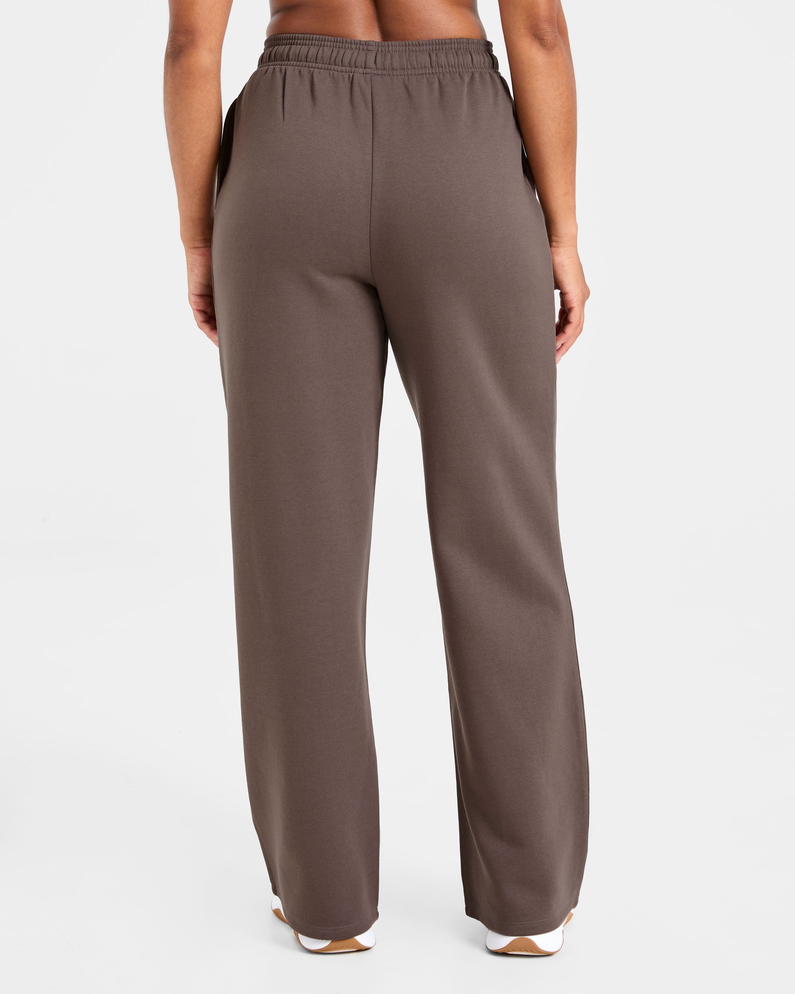 Lifestyle Oversized Straight Leg Joggers - Umber Brown