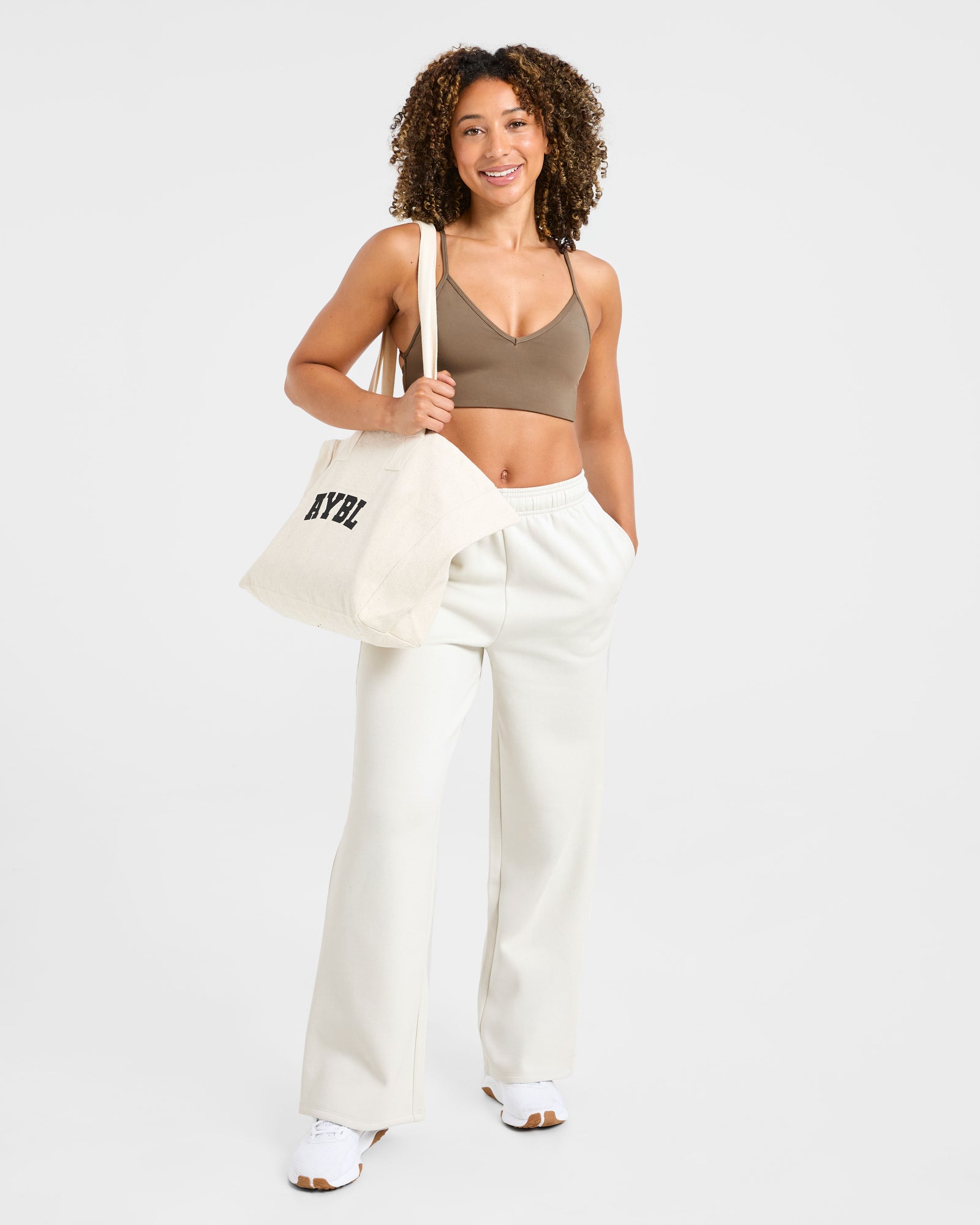 Lifestyle Oversized Straight Leg Joggers - Off-White