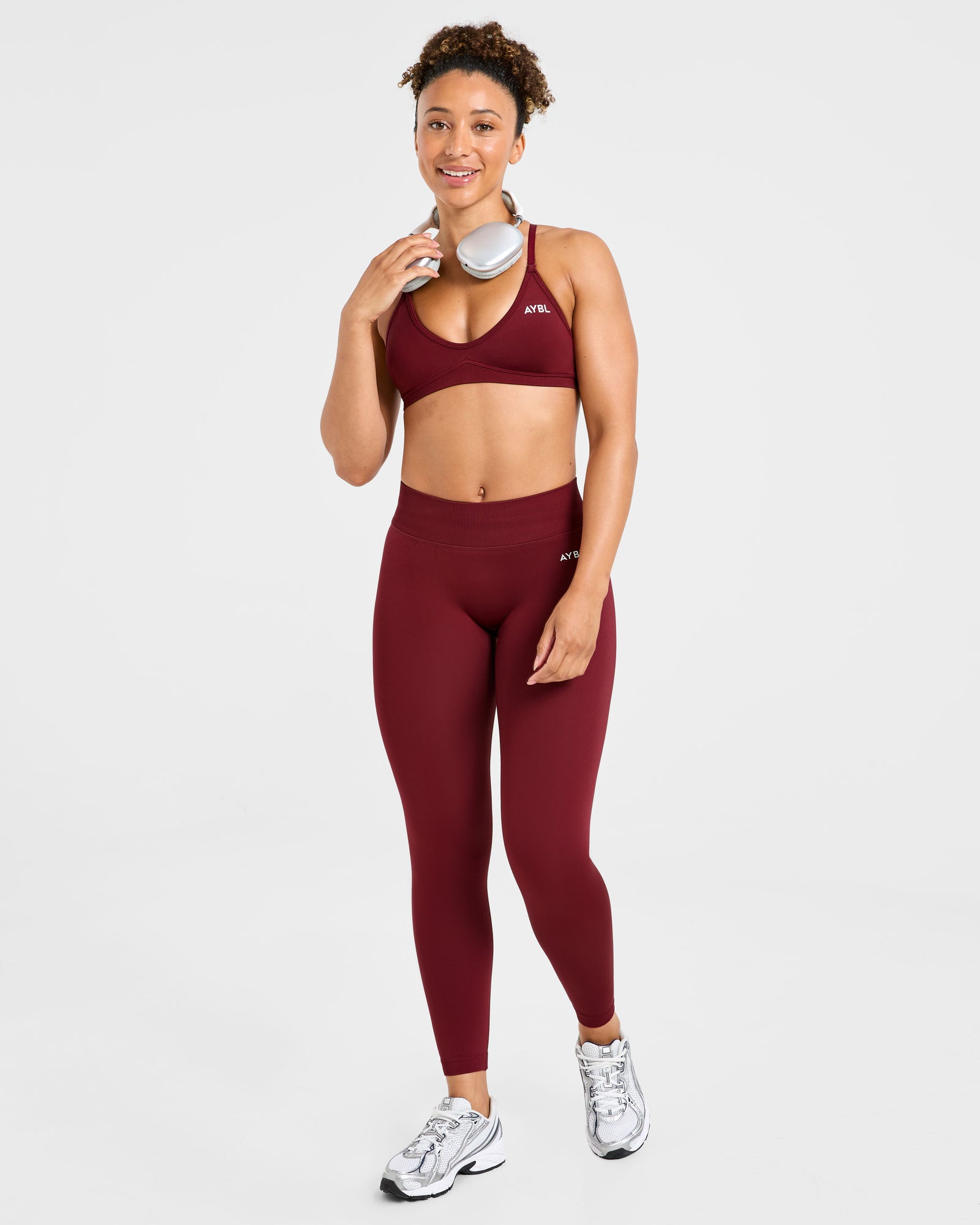 Adapt Seamless Strappy Sports Bra - Autumn Red