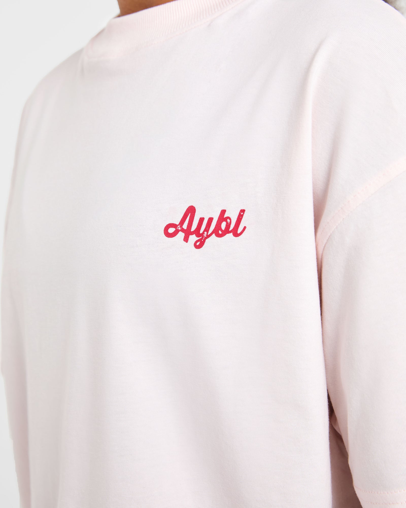 Retro Athletics Club Oversized T Shirt - Pink