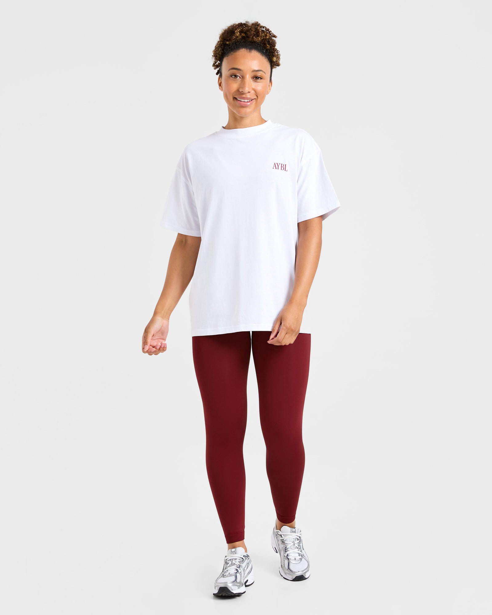 AYBL Strength Studio Oversized T Shirt - White