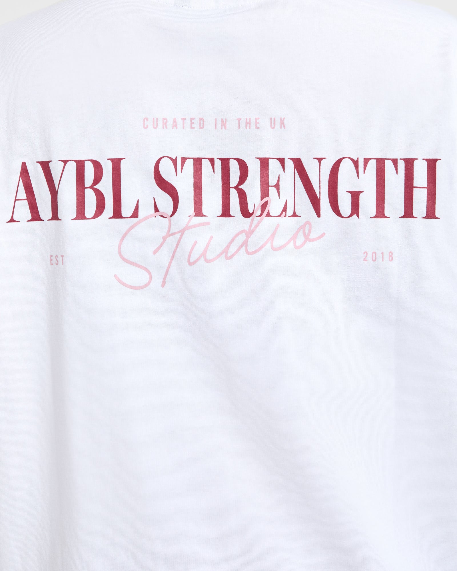 AYBL Strength Studio Oversized T Shirt - White