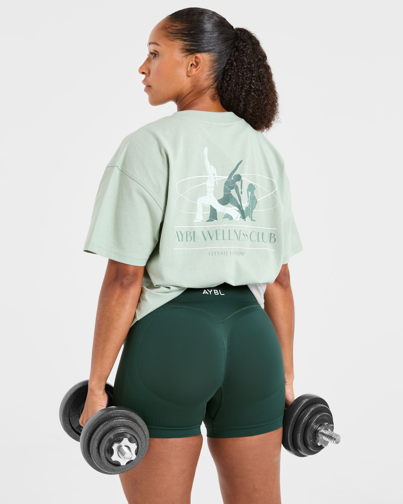 AYBL Wellness Oversized T Shirt - Green