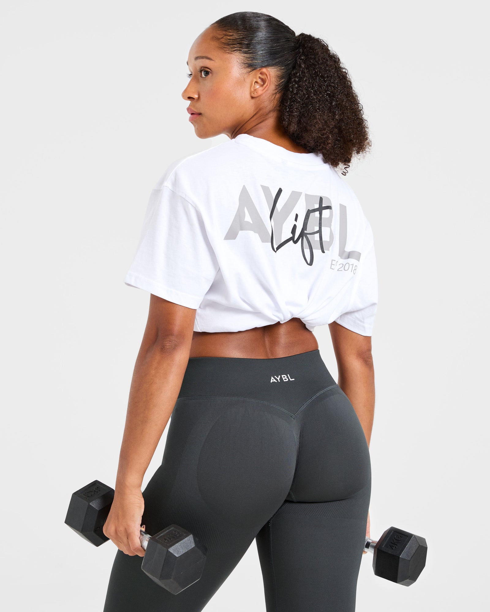 Lift Graphic Oversized T Shirt - White