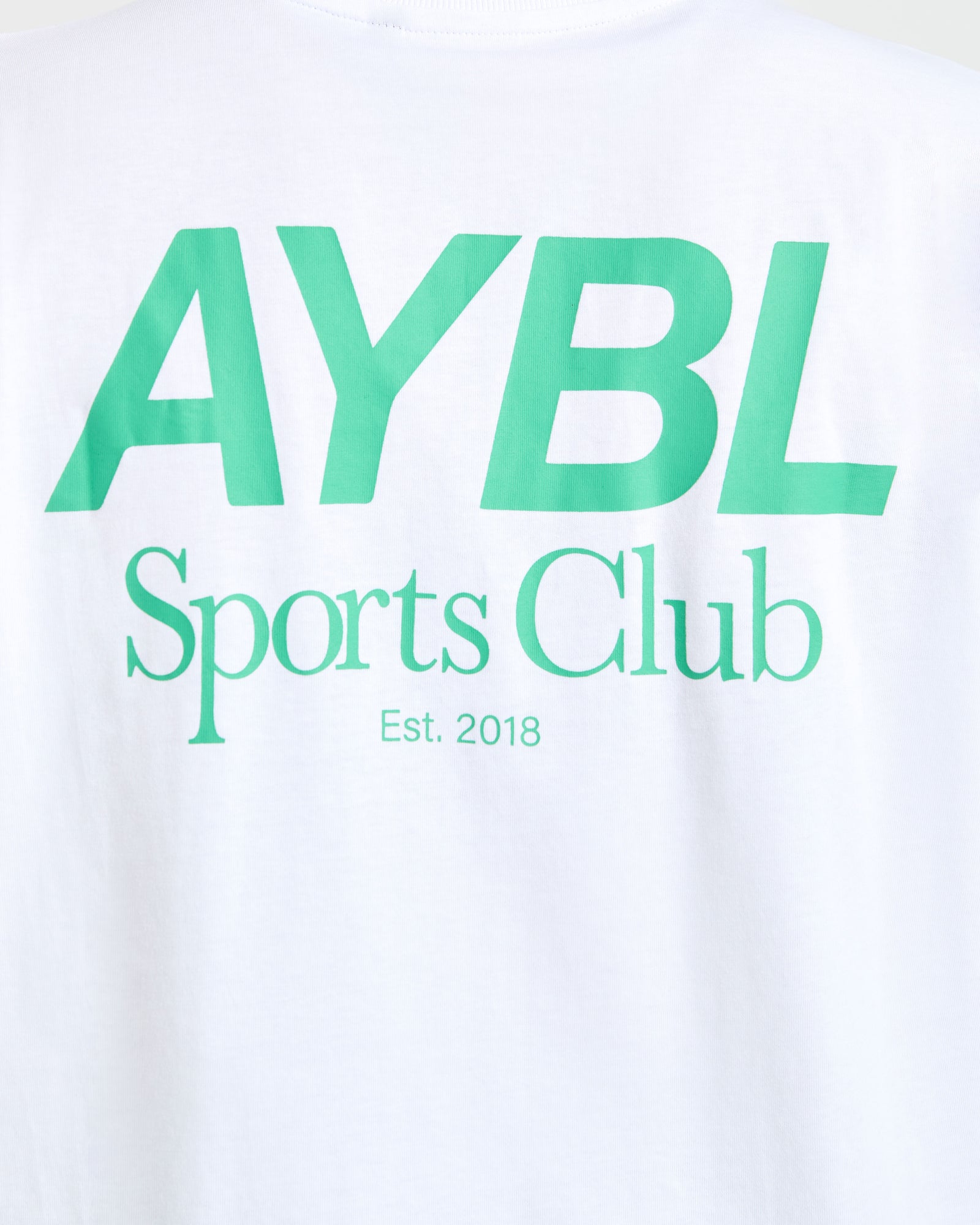 AYBL Sports Club Oversized T Shirt - White/Racing Green