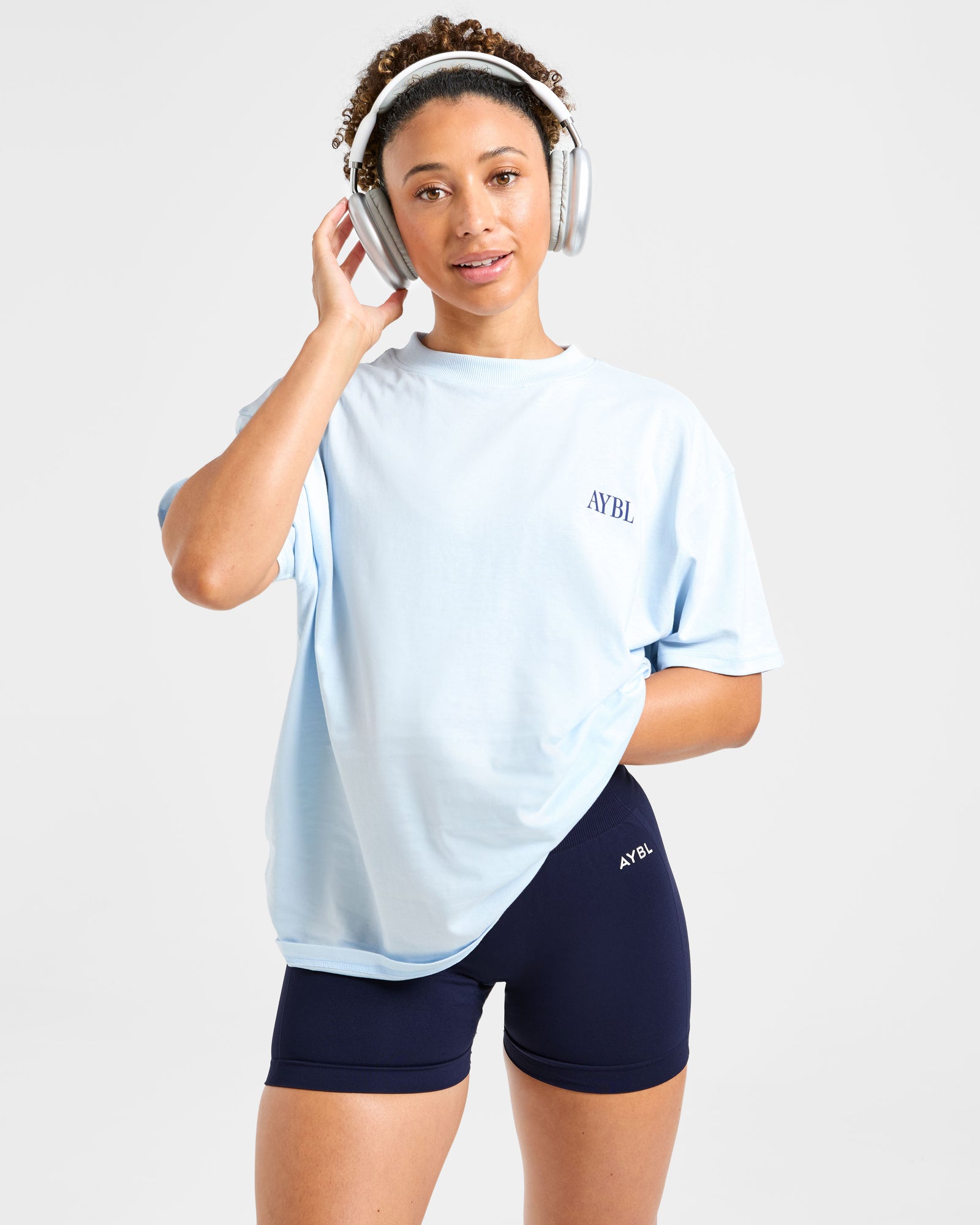 AYBL Strength Studio Oversized T Shirt - Blue