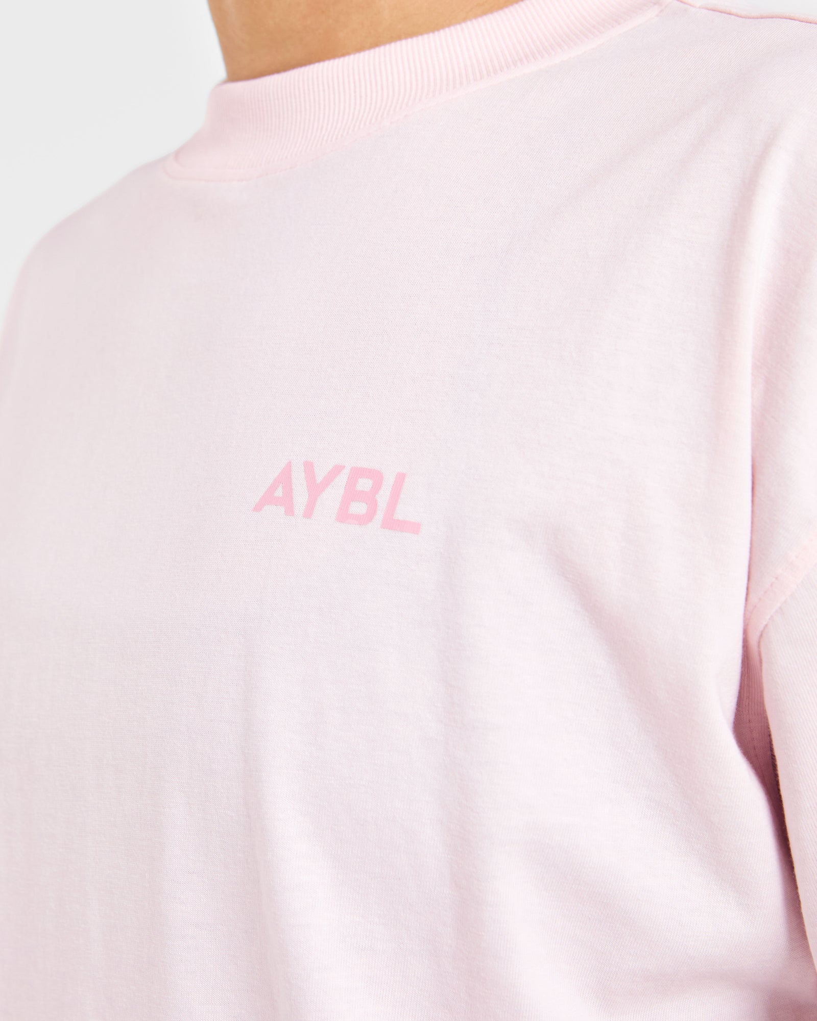 Lift Graphic Oversized T Shirt - Baby Pink