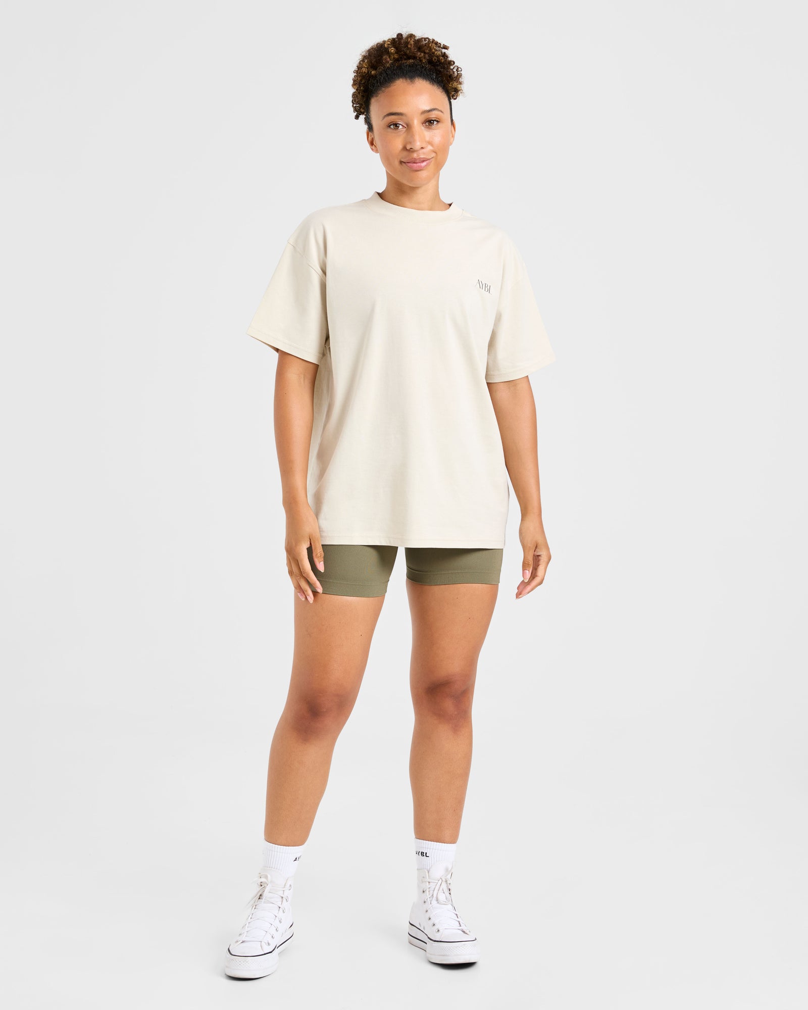 AYBL Wellness Oversized T Shirt - Beige
