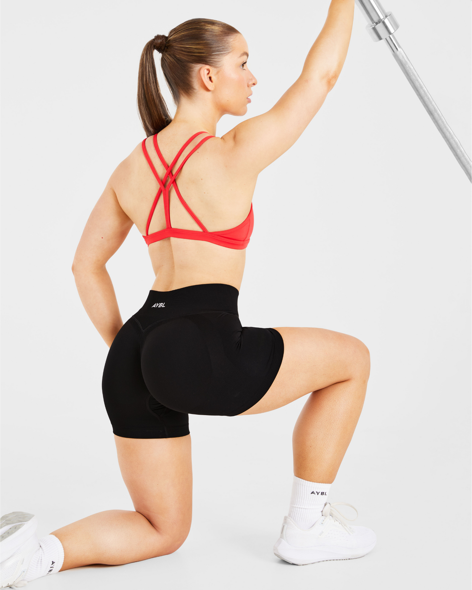 Essential Strappy Sports Bra - True Red