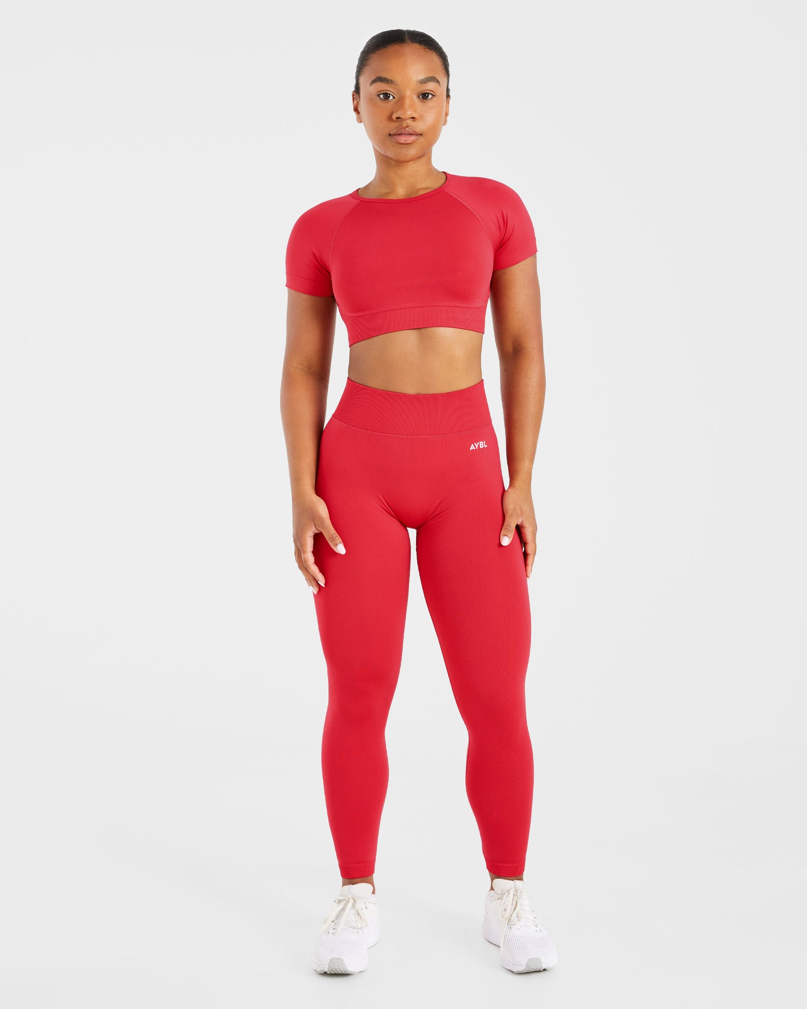 Adapt Seamless Crop Top - Salsa Red