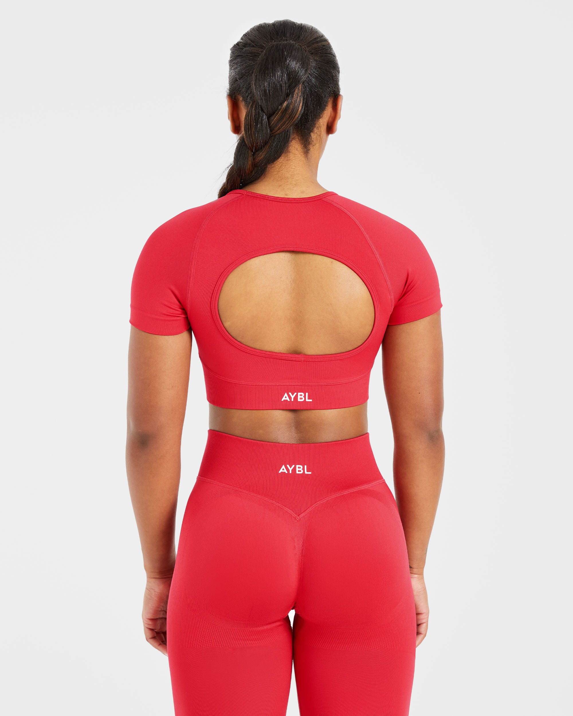 Adapt Seamless Crop Top - Salsa Red