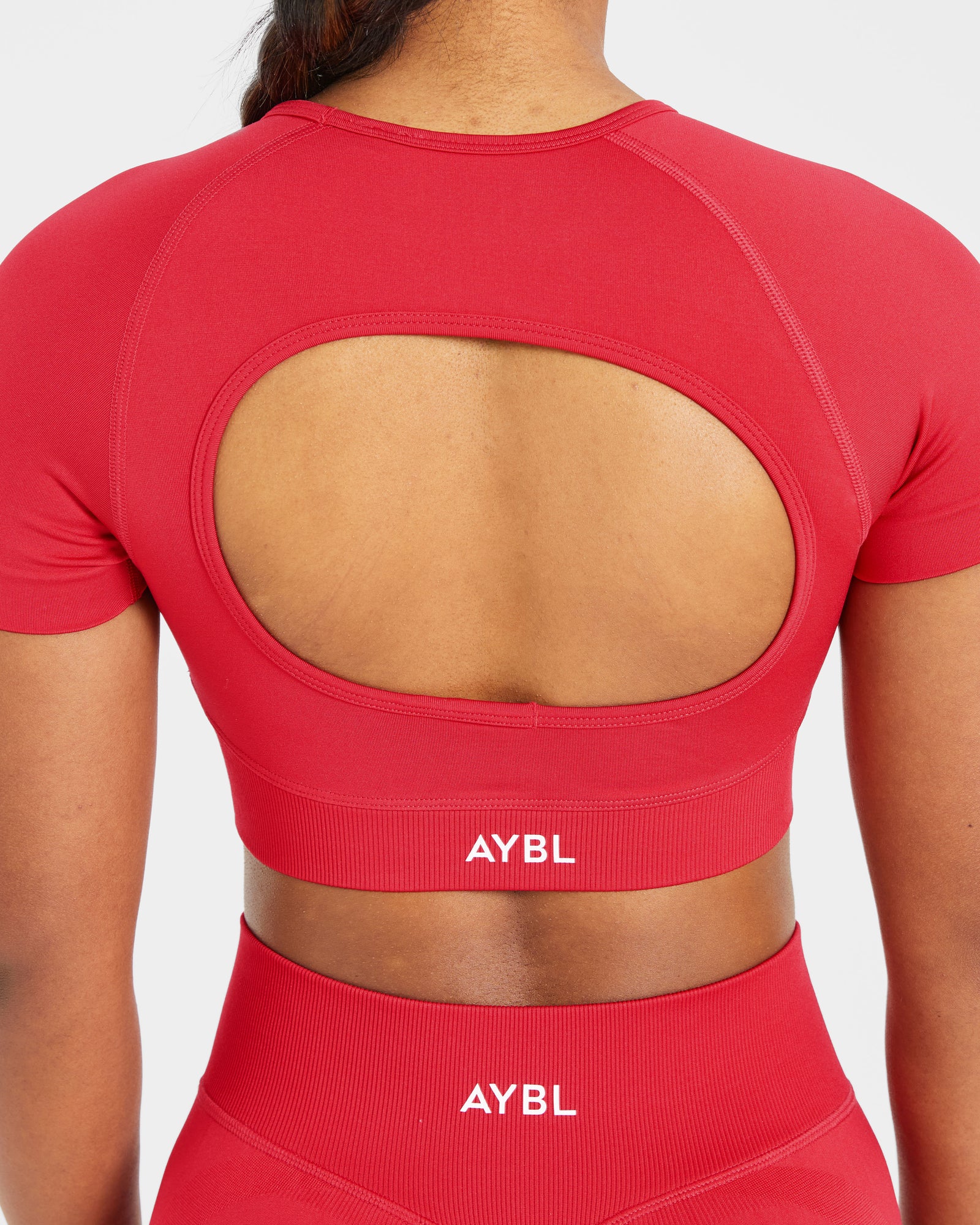 Adapt Seamless Crop Top - Salsa Red