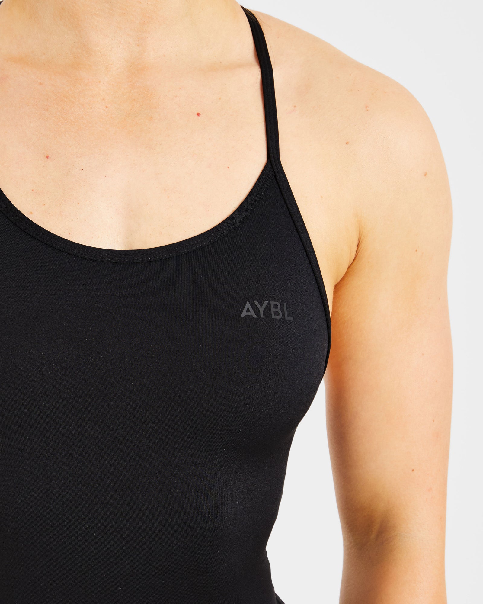 Sculpt Backless Flared All In One - Black