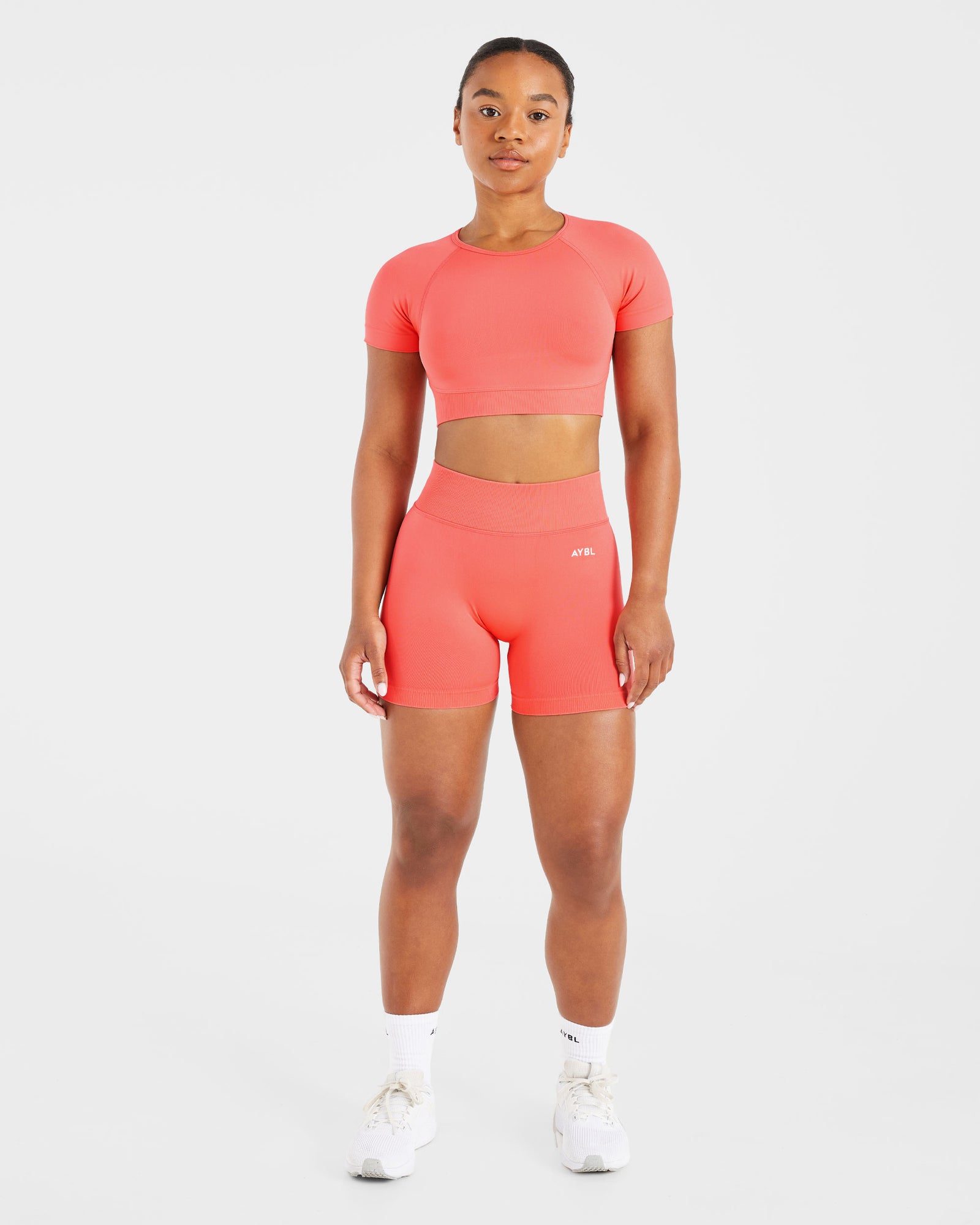 Adapt Seamless Crop Top - Summer Peach