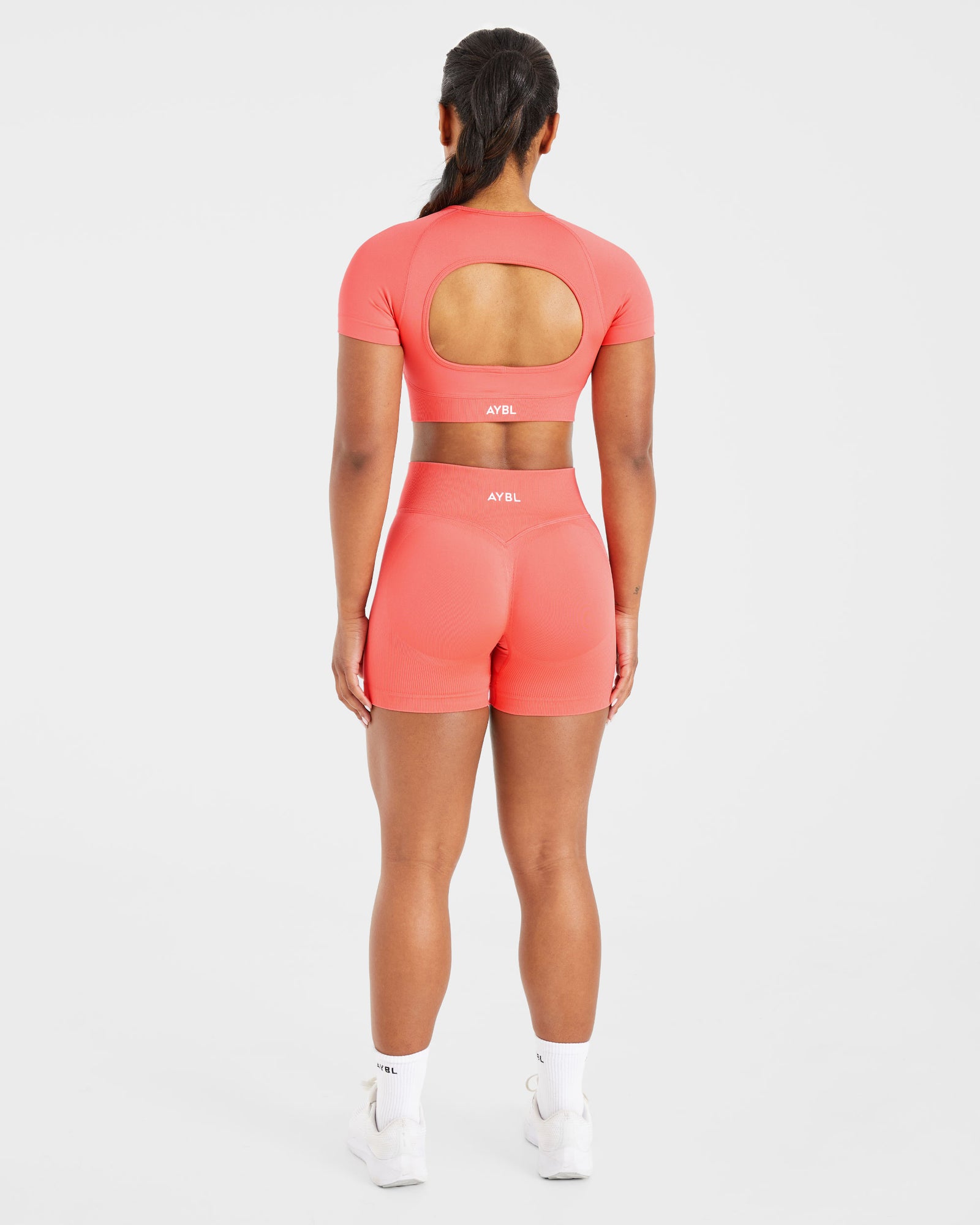 Adapt Seamless Crop Top - Summer Peach