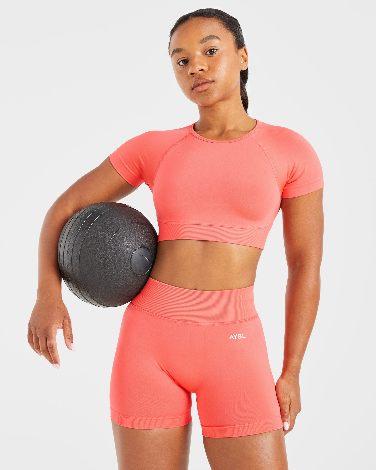 Adapt Seamless Crop Top - Summer Peach