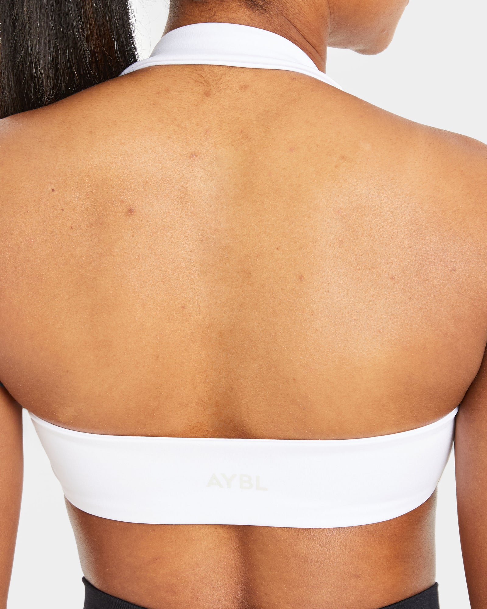 Essential Halterneck Sports Bra - White
