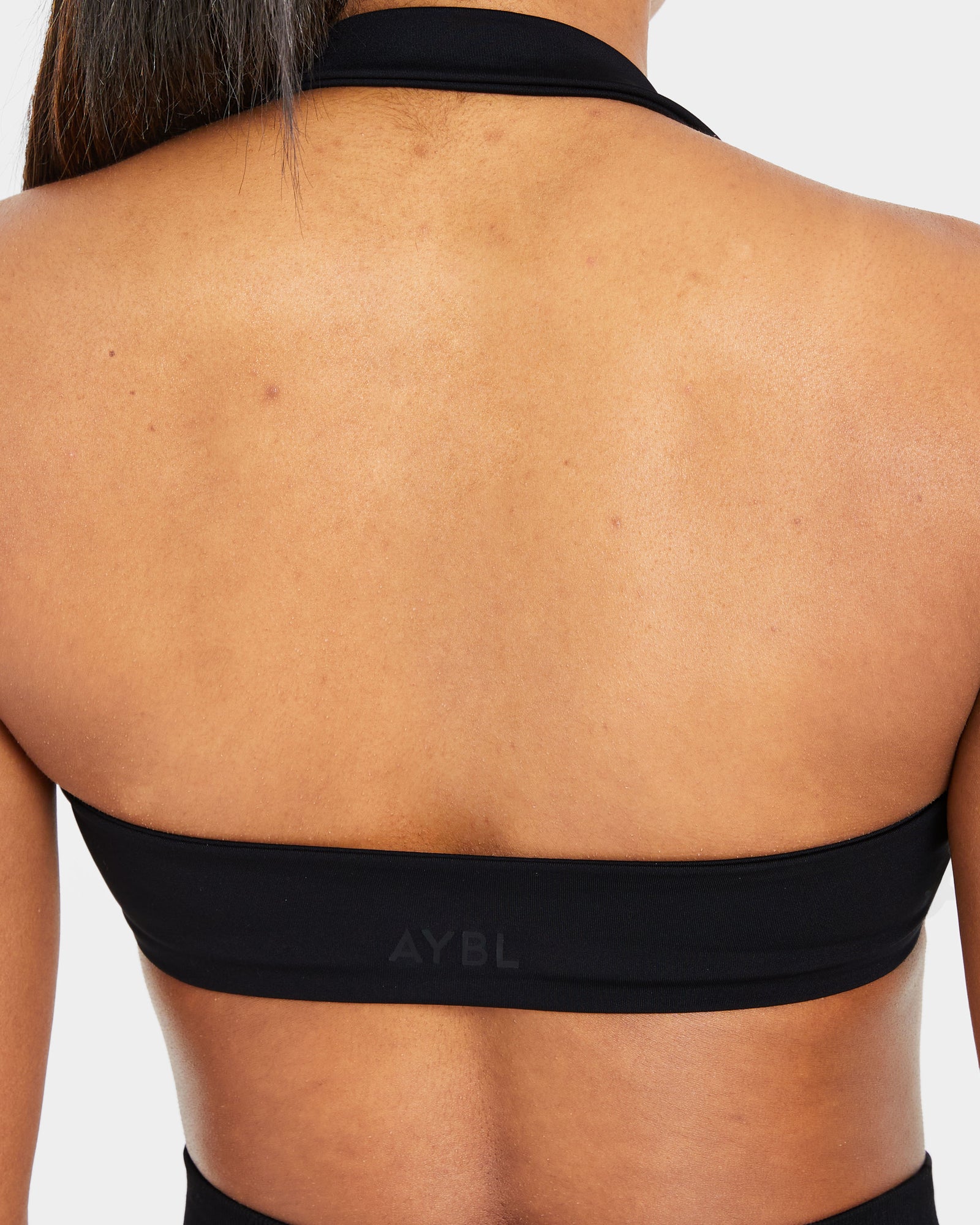 Essential Halterneck Sports Bra - Black