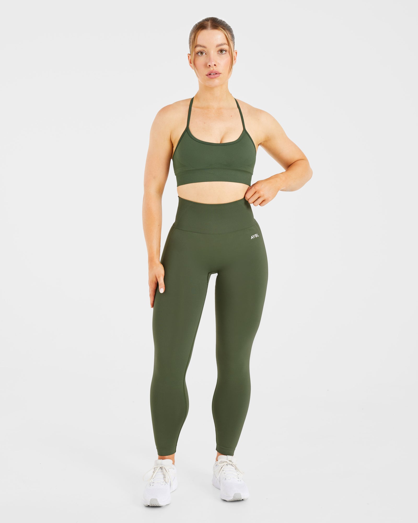 Empower Seamless Leggings - Khaki Green