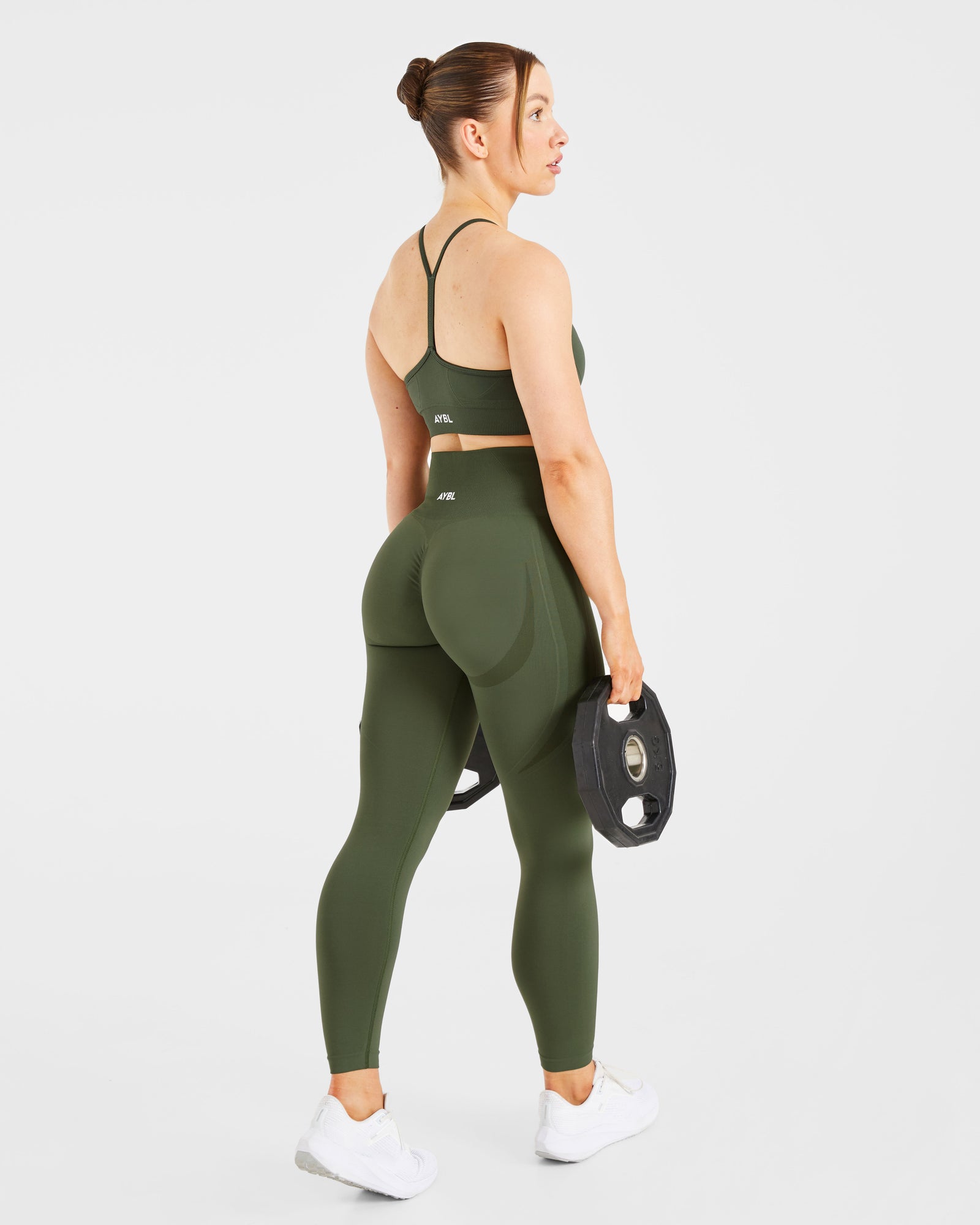 Empower Seamless Leggings - Khaki Green