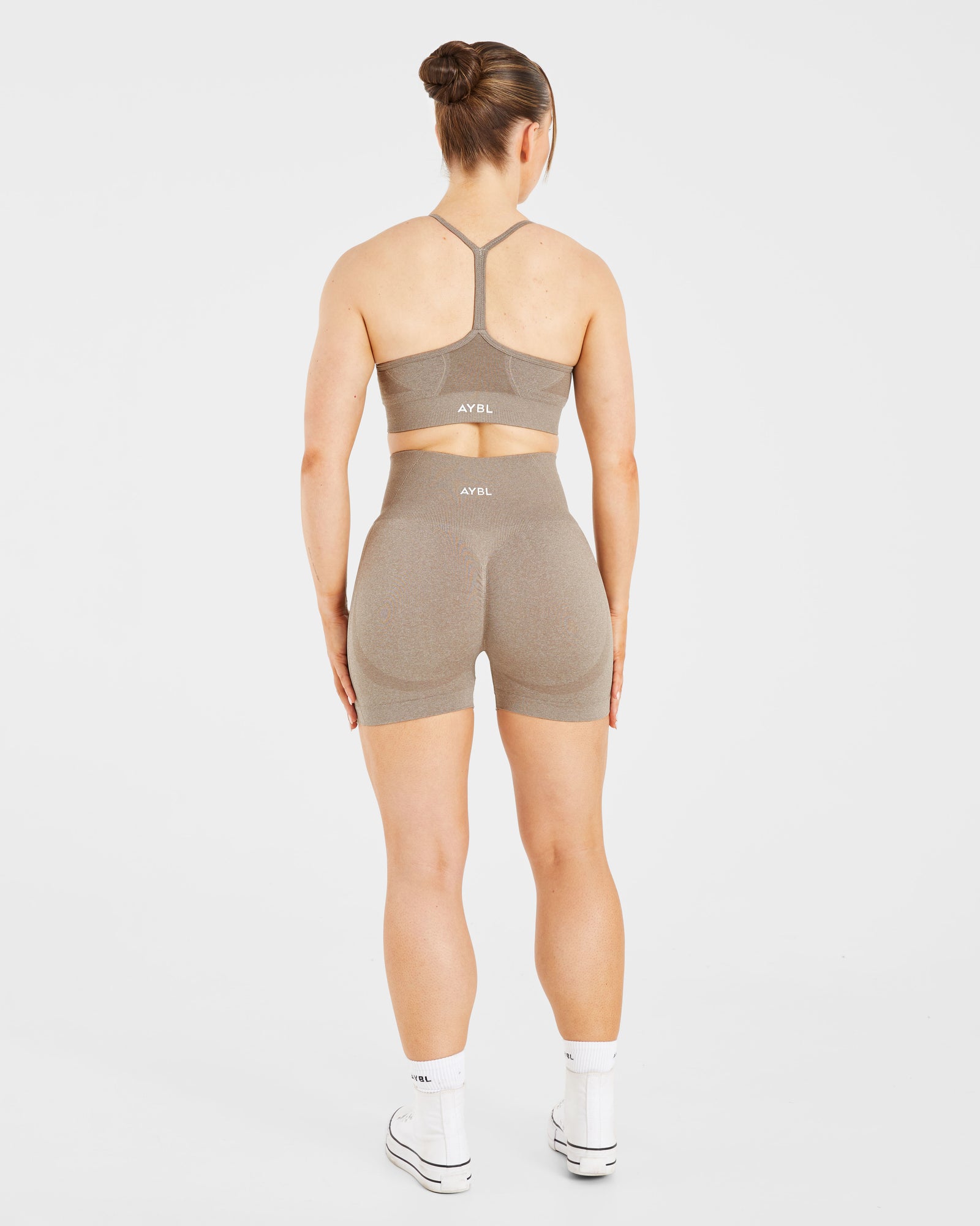 Empower Seamless Sports Bra - Taupe Marl